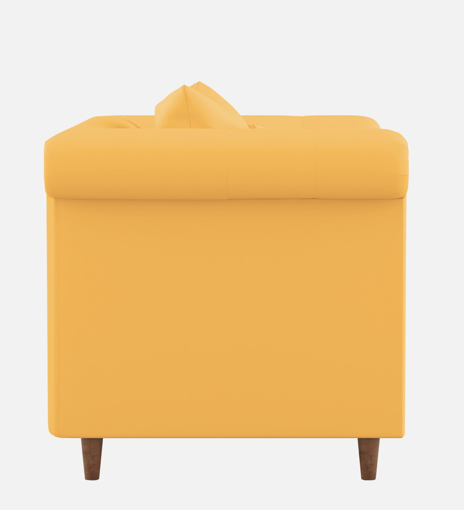 Rubi Velvet 1 Seater Sofa In Turmeric yellow Colour - Febonic Living