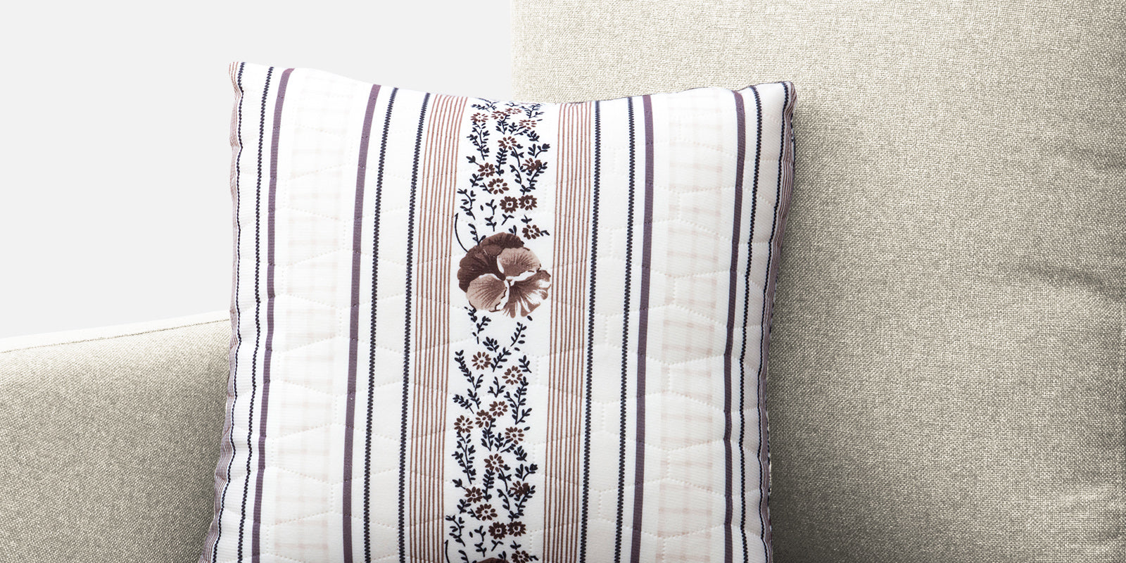 Kevin Fabric 2 Seater Sofa In Ivory Cream Colour - Febonic Living