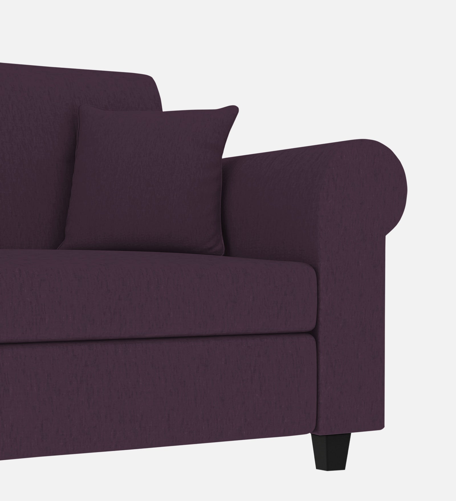 Derado Fabric 1 Seater Sofa In Greek Purple Colour - Febonic Living