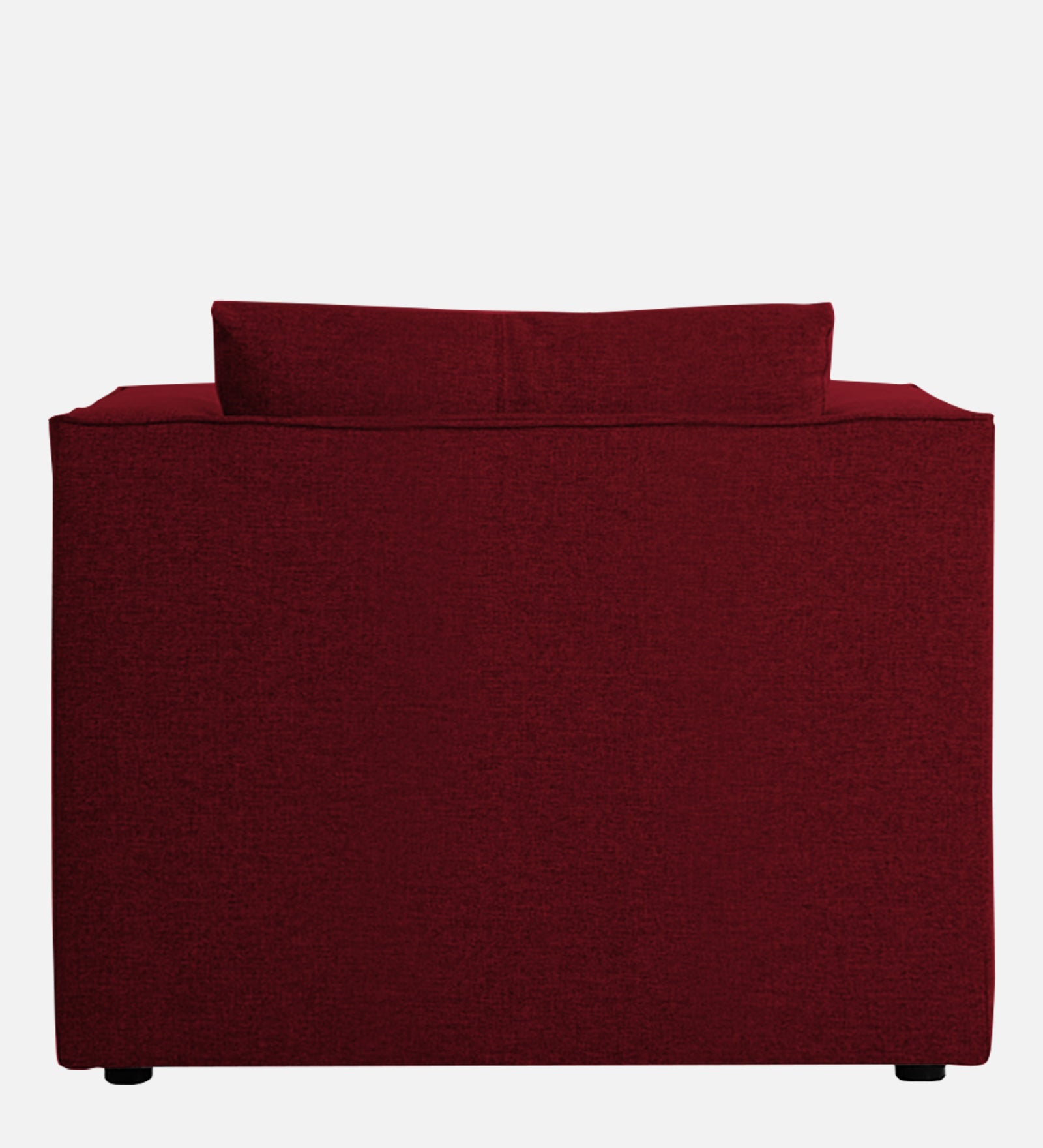 Kenia Fabric 1 Seater Foldable Sofa Cum Bed In Ruby Red Colour - Febonic Living