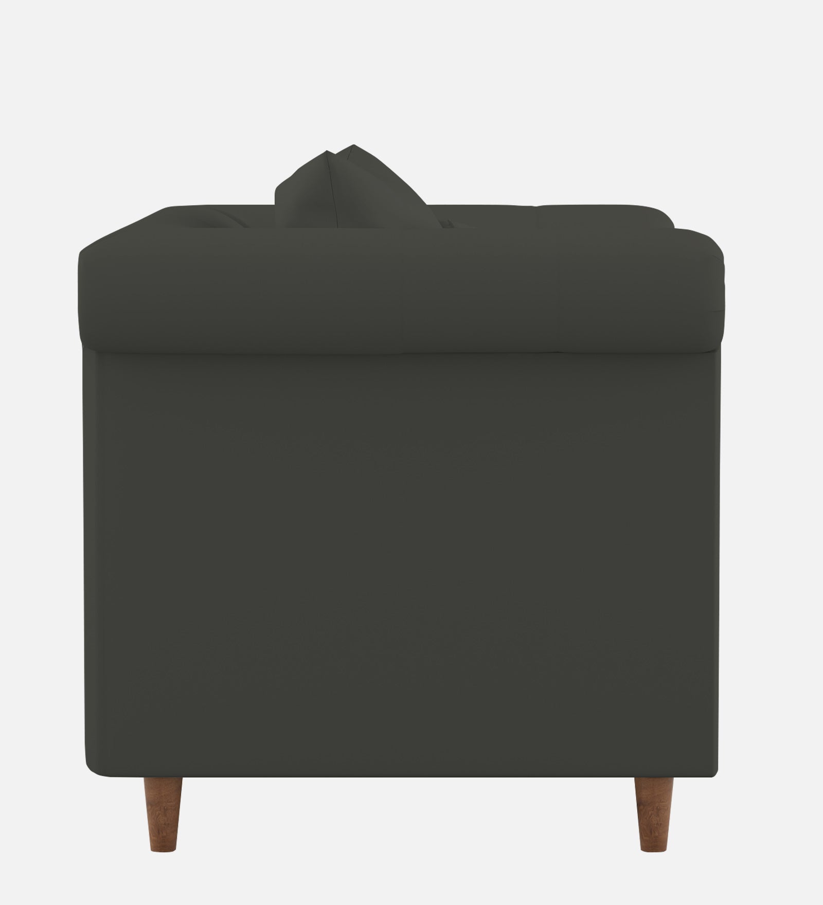 Rubi Velvet 1 Seater Sofa In Hory Grey Colour - Febonic Living