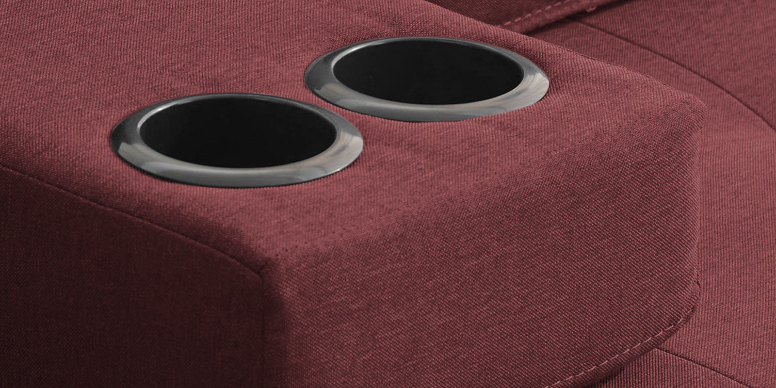 Jerry Fabric 3 Seater Convertible Sofa Cum Bed In Blaze Red Colour - Febonic Living