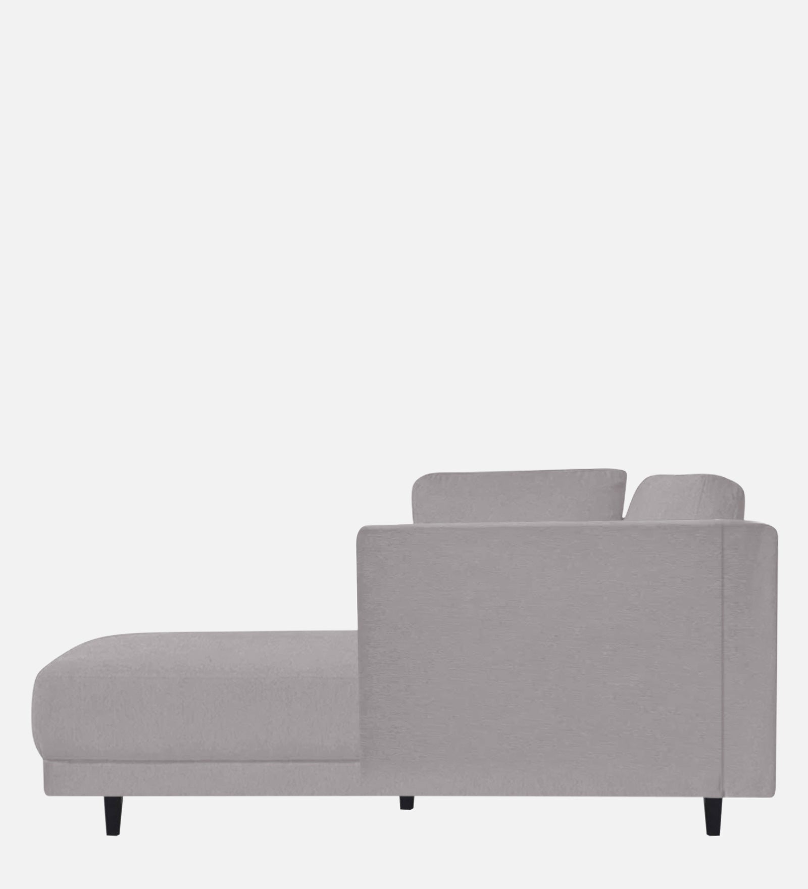 Jonze Velvet RHS Chaise Lounger In Concrete Grey Colour - Febonic Living