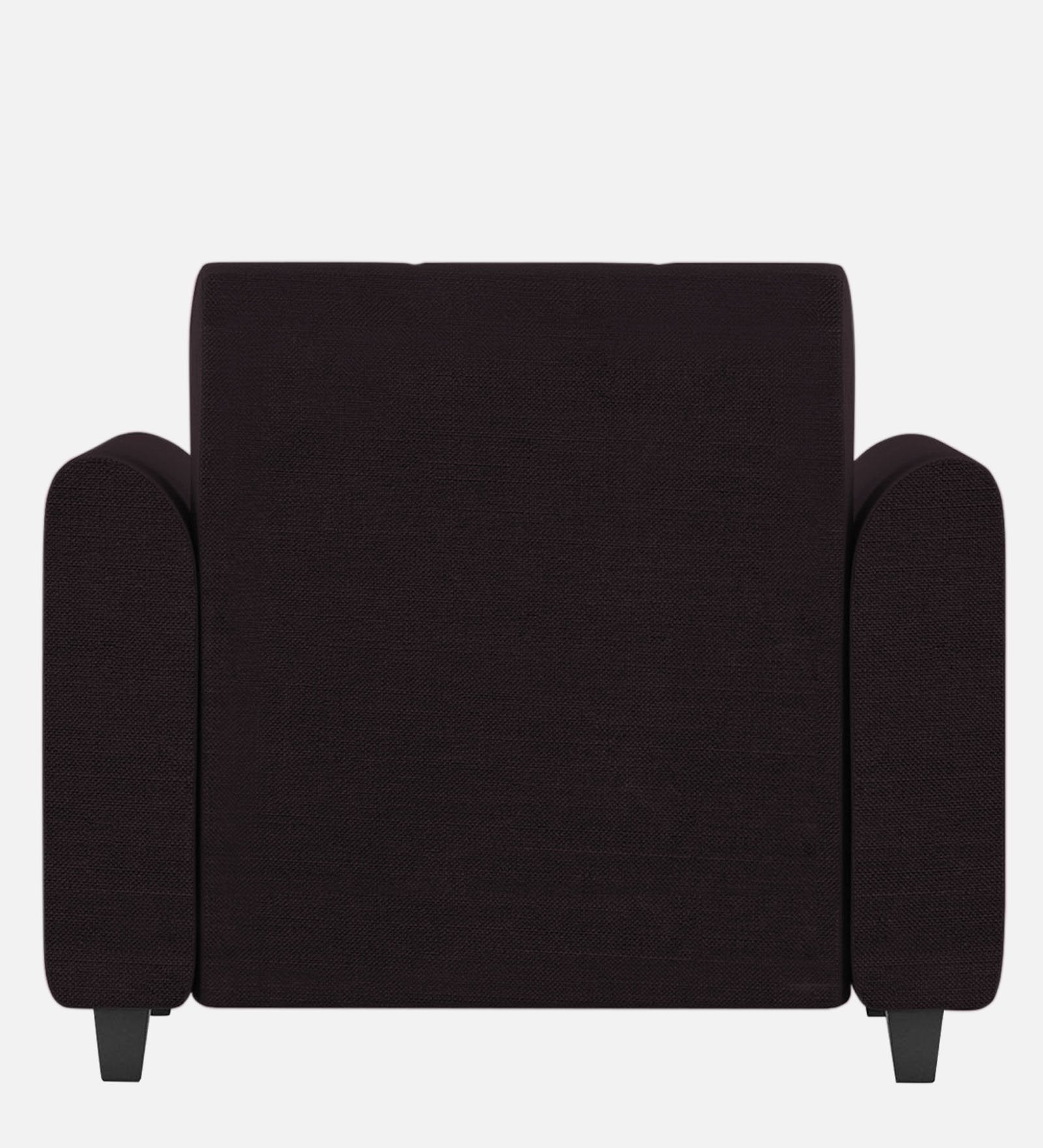 Denmark Fabric 1 Seater Sofa In Cara Brown Colour - Febonic Living