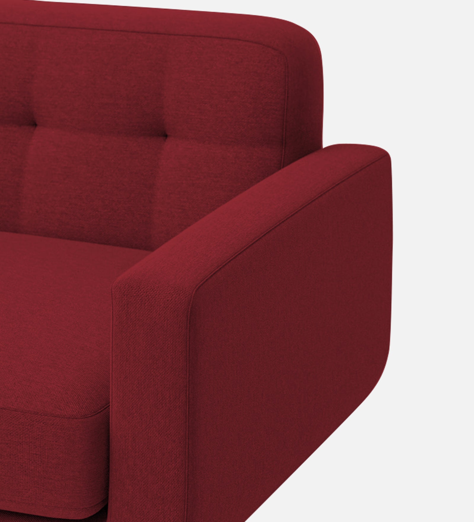 Marsela Fabric 1 Seater Sofa In Chilli Red Colour - Febonic Living