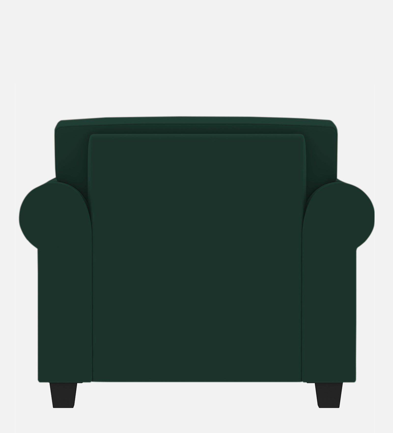 Numonk Velvet 1 Seater Sofa In Forest Green Colour