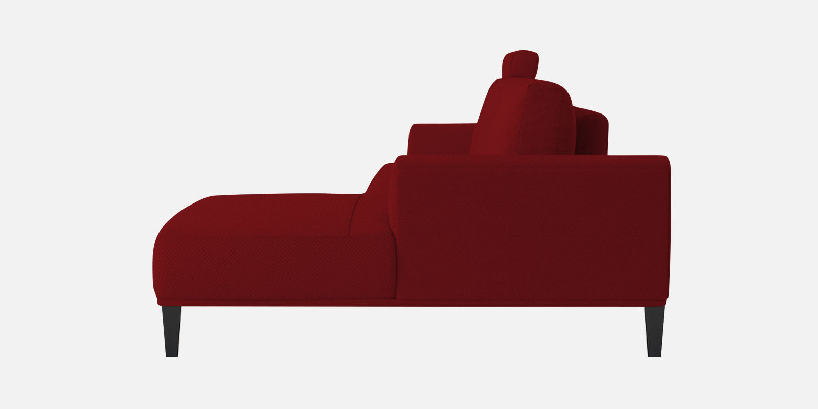 Como Fabric RHS Sectional Sofa (3+Lounger) In Blood Maroon Colour - Febonic Living