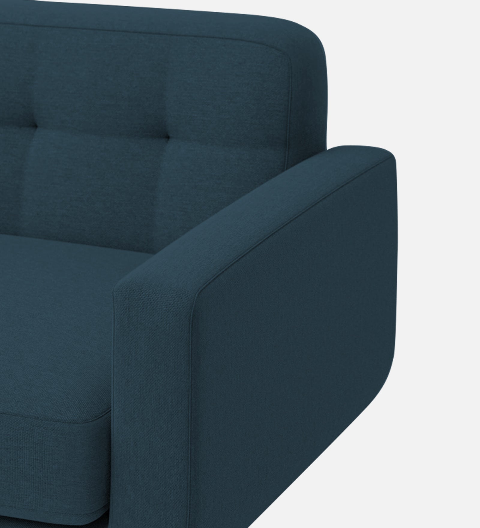 Marsela Fabric 1 Seater Sofa In Cool Blue Colour - Febonic Living