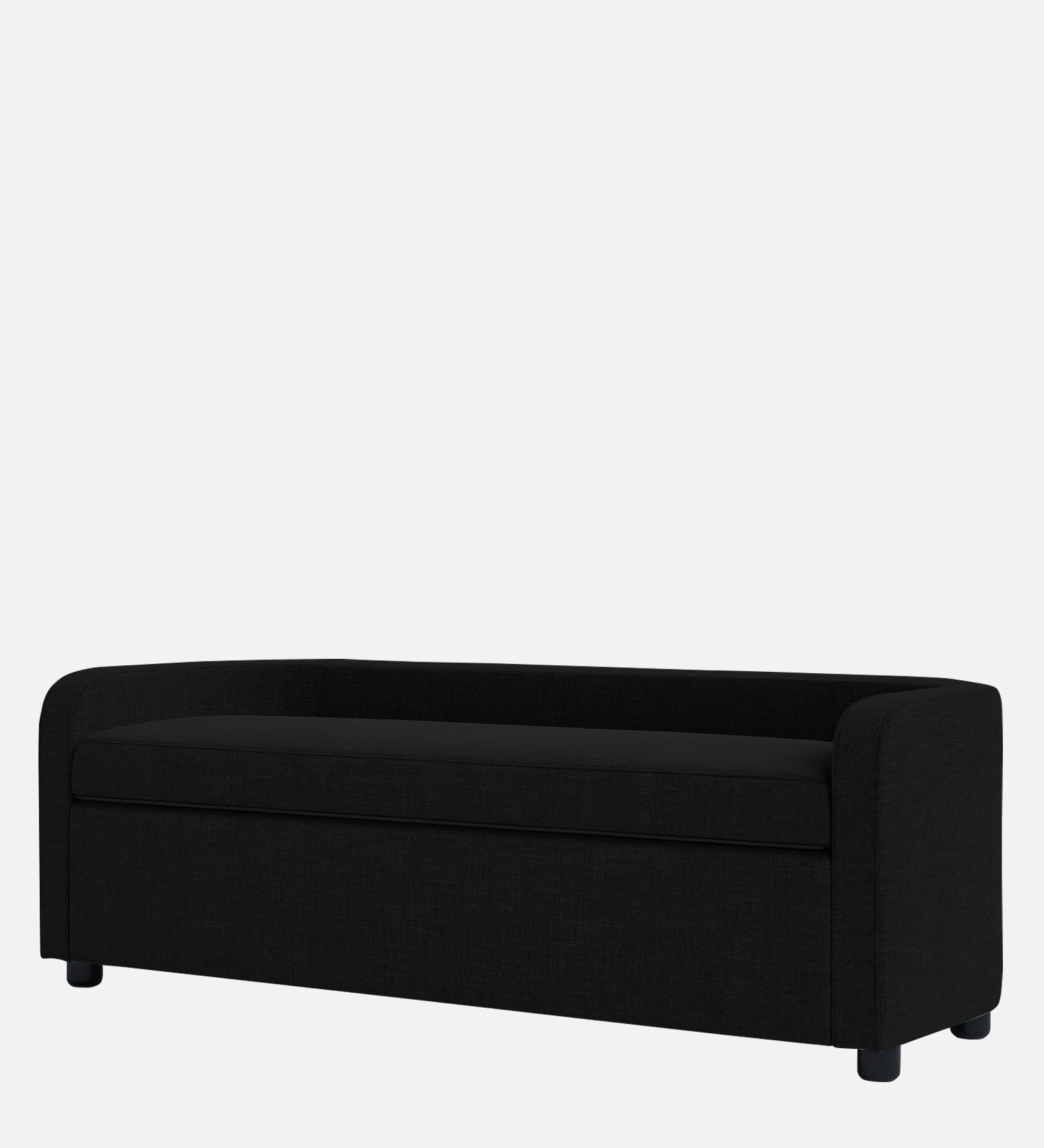 Cooper Fabric Storage Bench In Zed Black Colour - Febonic Living