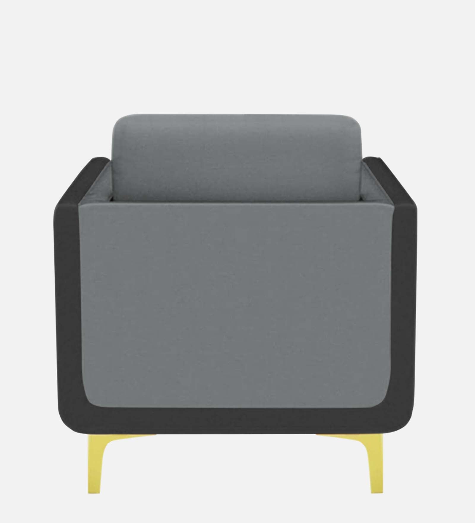Visky Velvet 1 Seater Sofa In Pearl Grey And Hory Grey Colour - Febonic Living