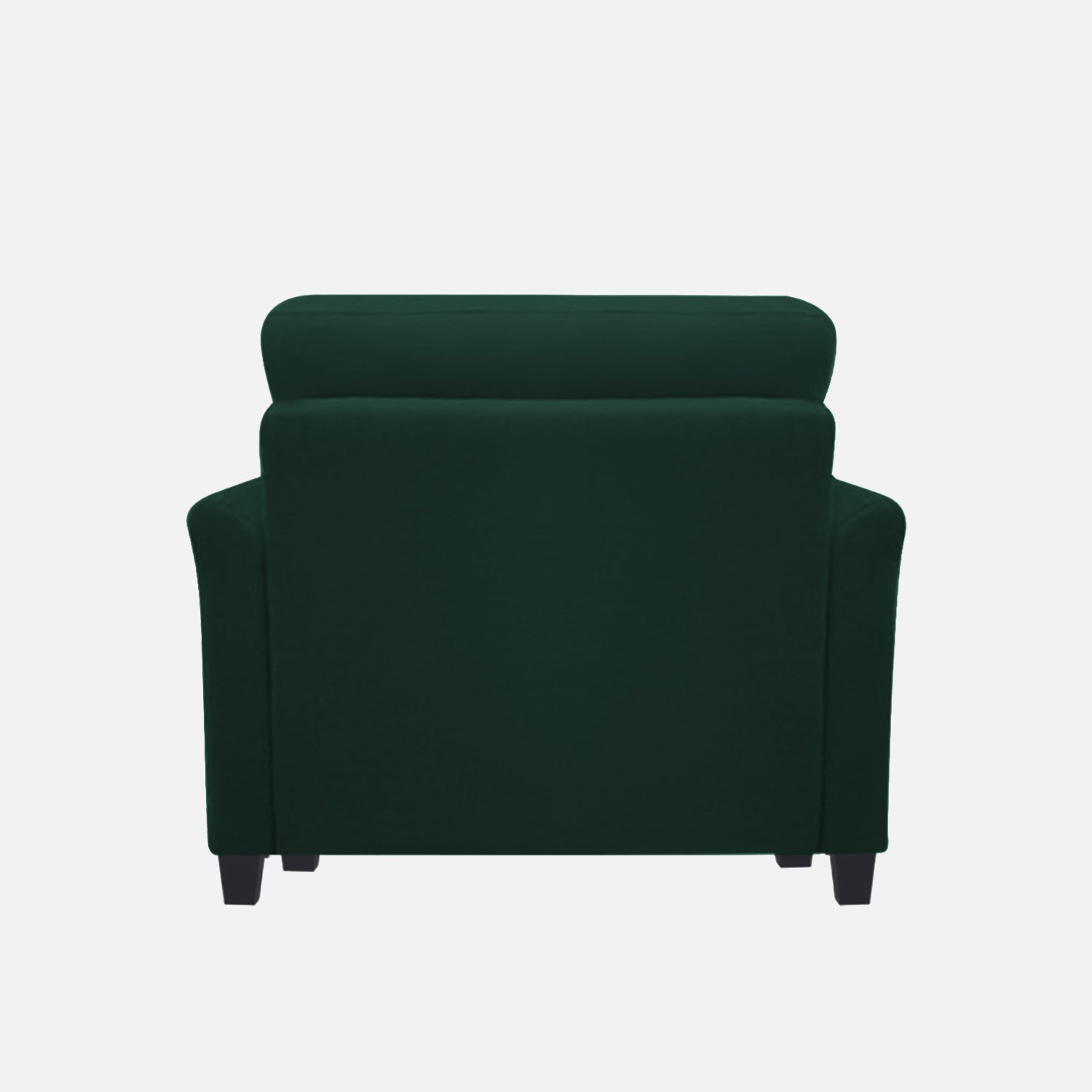 Daroo Velvet 1 Seater Sofa In Forest Green Colour - Febonic Living
