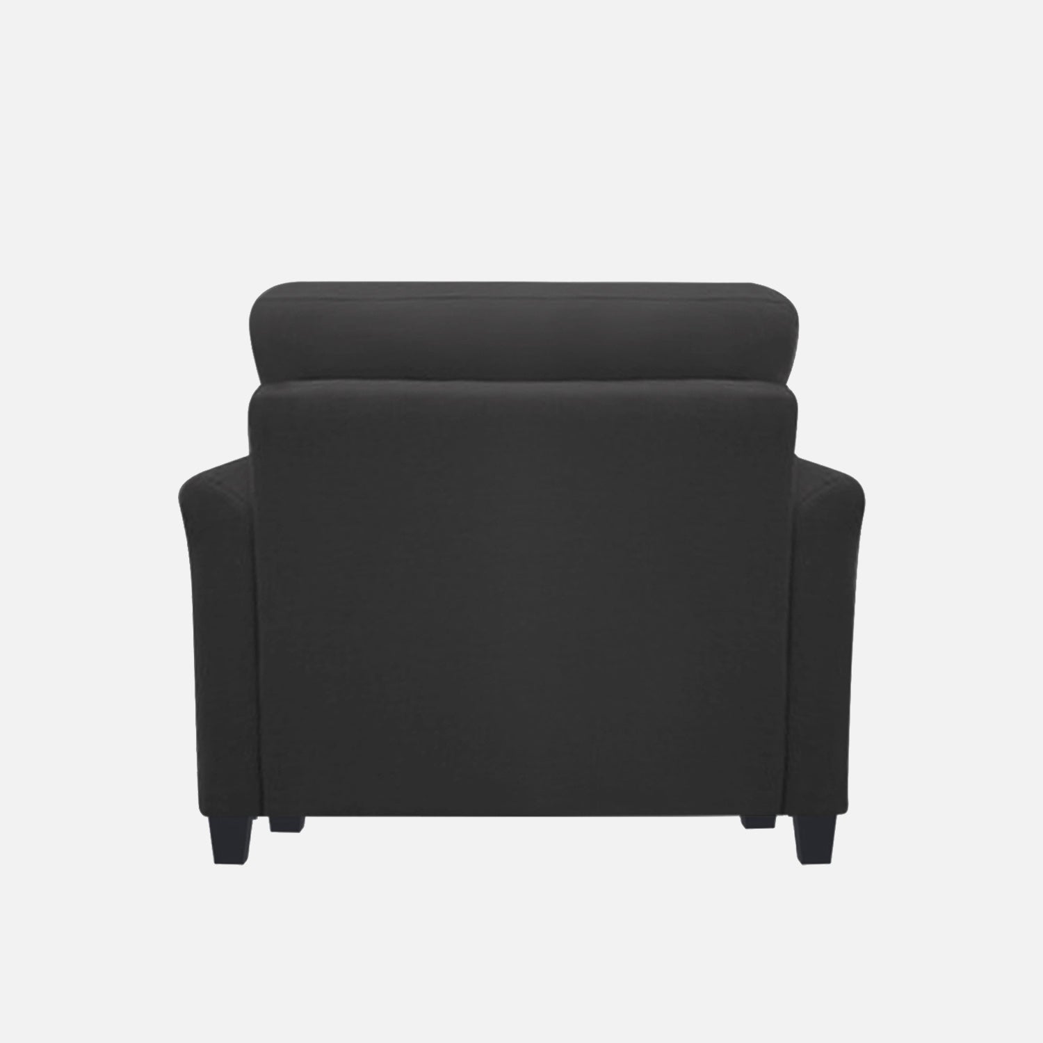 Daroo Velvet 1 Seater Sofa In Davy Grey Colour - Febonic Living