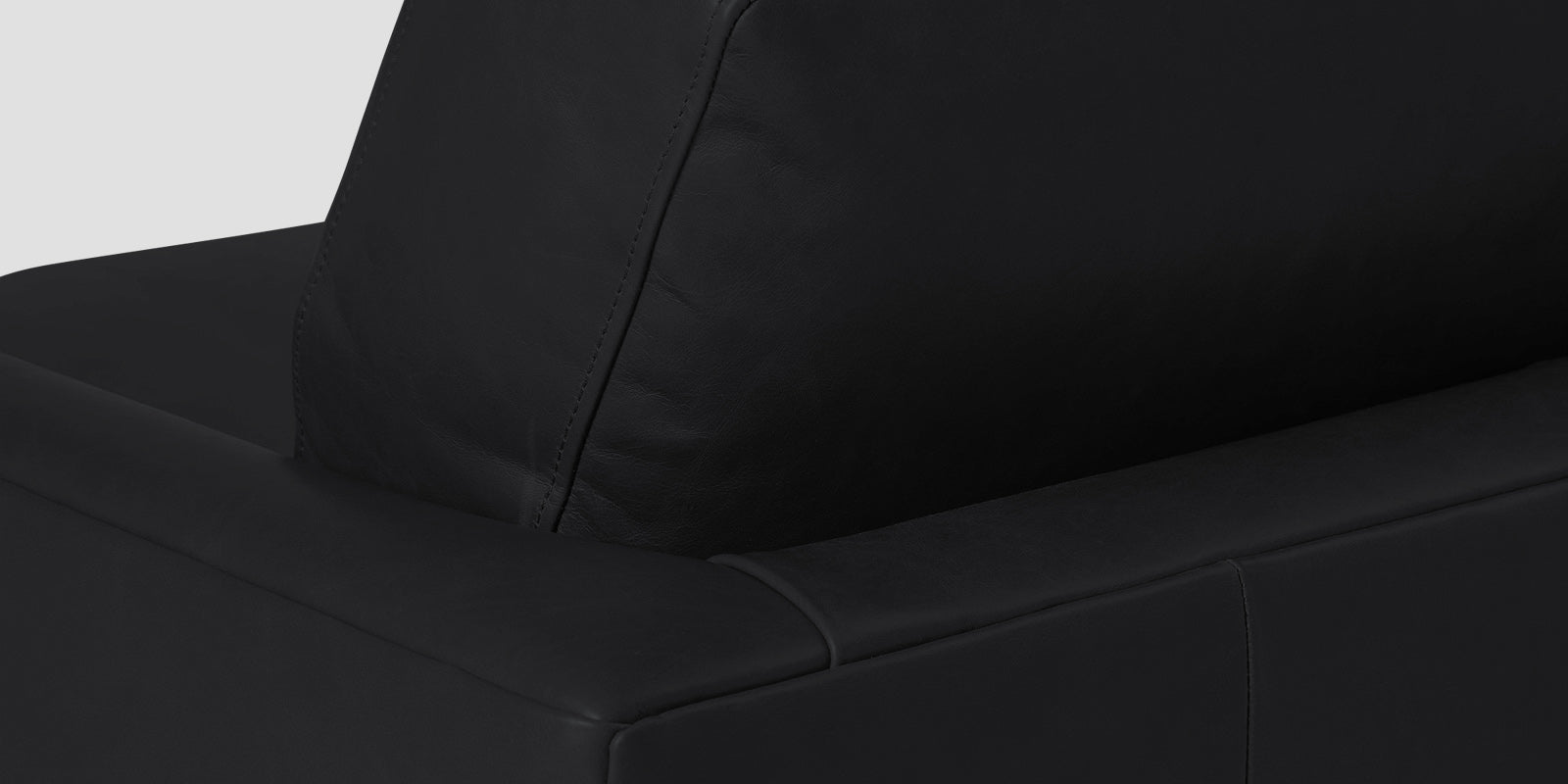 Sterio Leatherette 2 Seater Sofa In Light Black Colour - Febonic Living