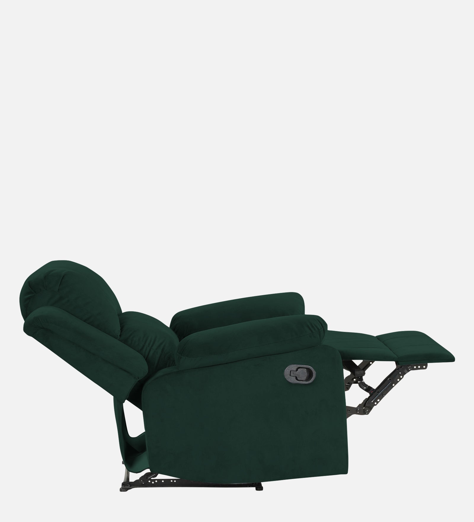 Lexi Fabric 1 Seater Motorized Recliner In Forest Green Colour - Febonic Living