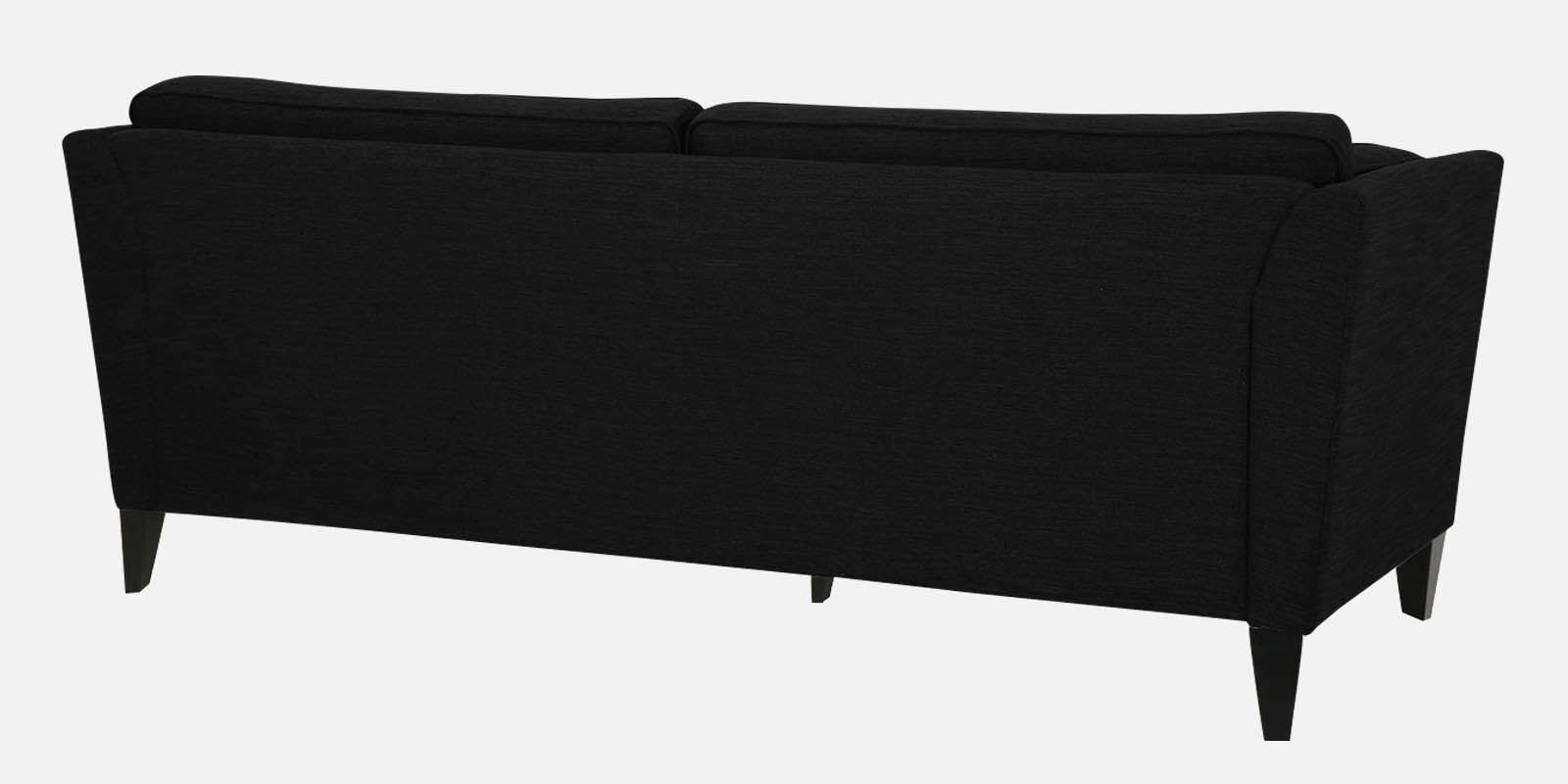 Nigar Fabric 3 Seater Sofa In Zed Black Colour - Febonic Living