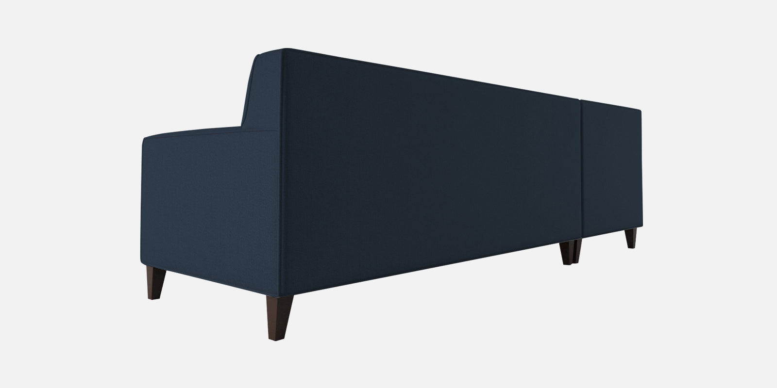 Miller Fabric RHS Sectional Sofa (3+Lounger) In Denim Blue Colour - Febonic Living