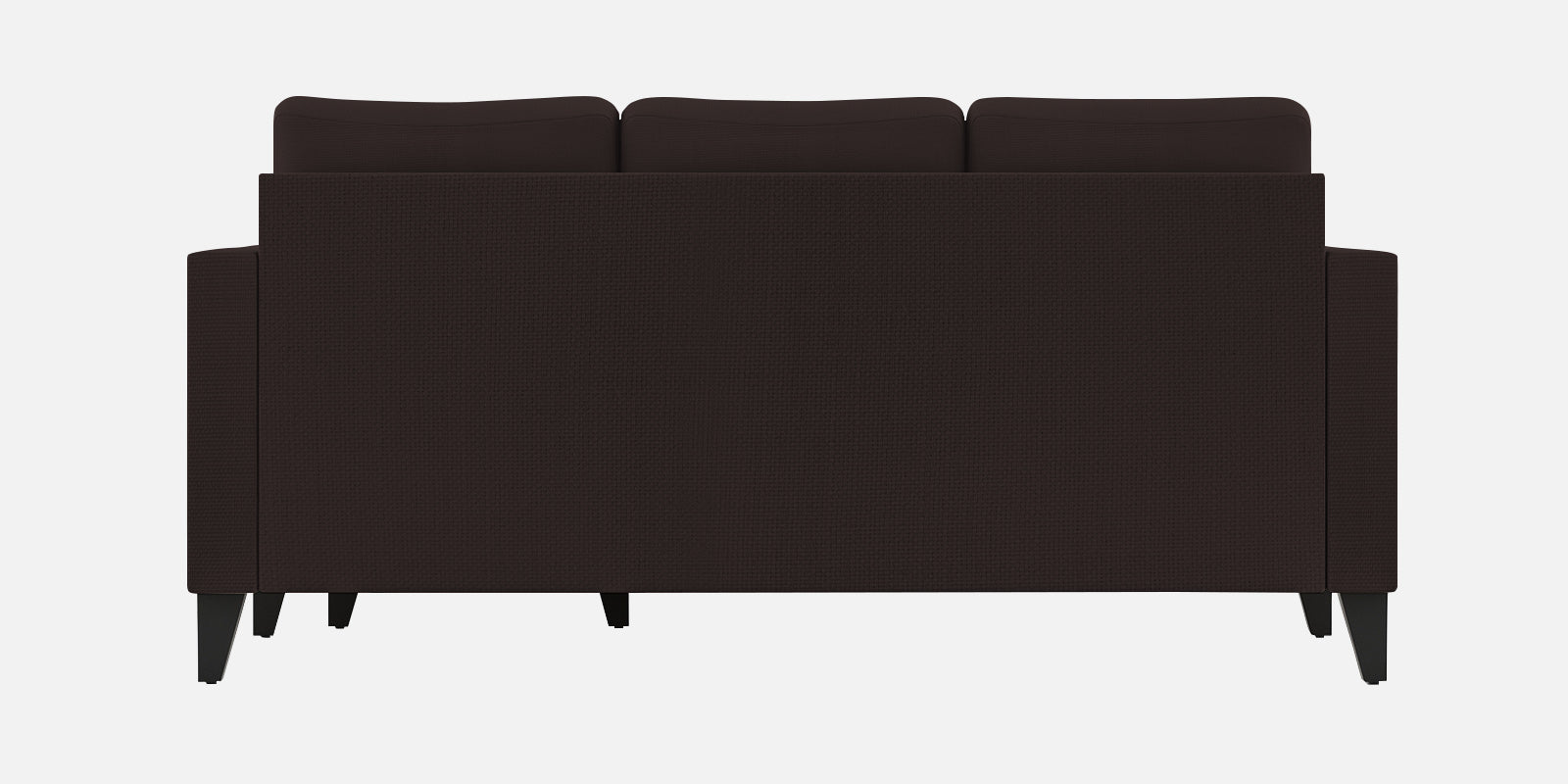 Nori Fabric LHS Sectional Sofa (2+Lounger) In Dark Brown Colour - Febonic Living