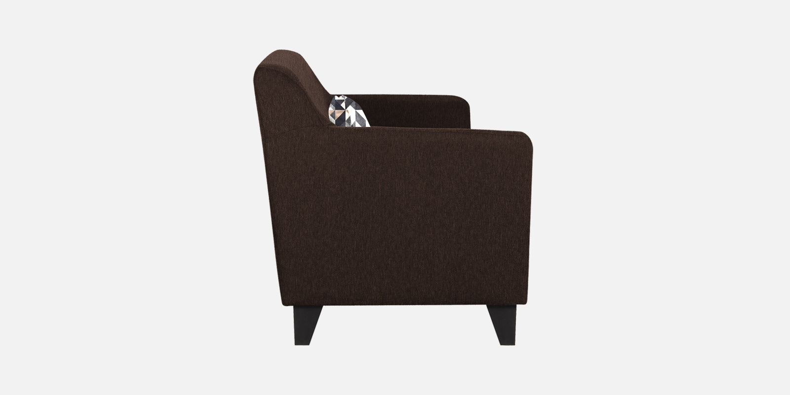 Melaan Fabric 2 Seater Sofa In Coffee Brown Colour