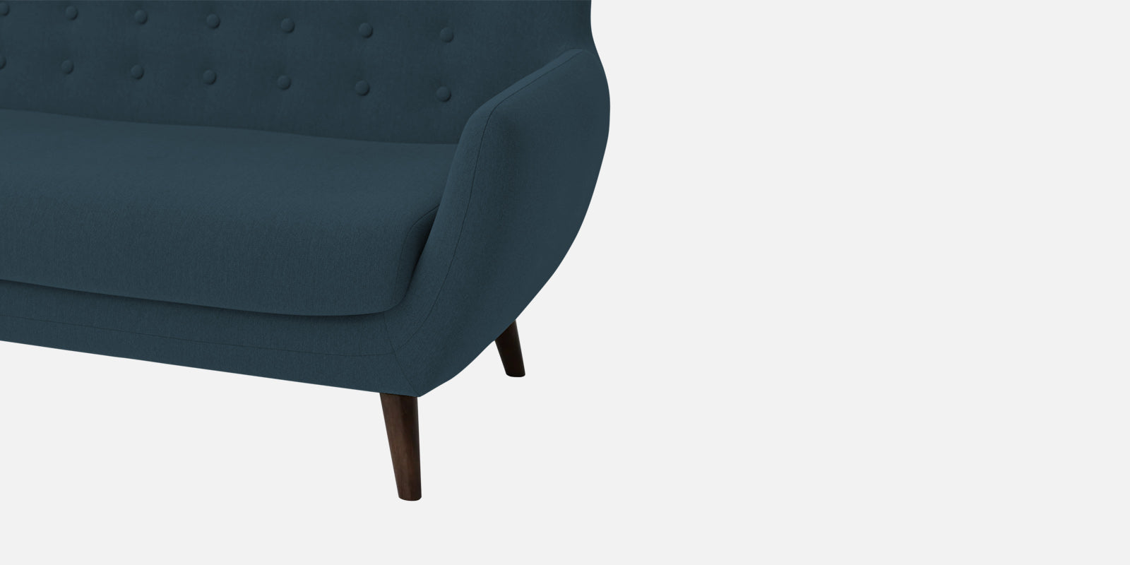 Goofy Fabric 2 Seater Sofa In Cool Blue Colour - Febonic Living