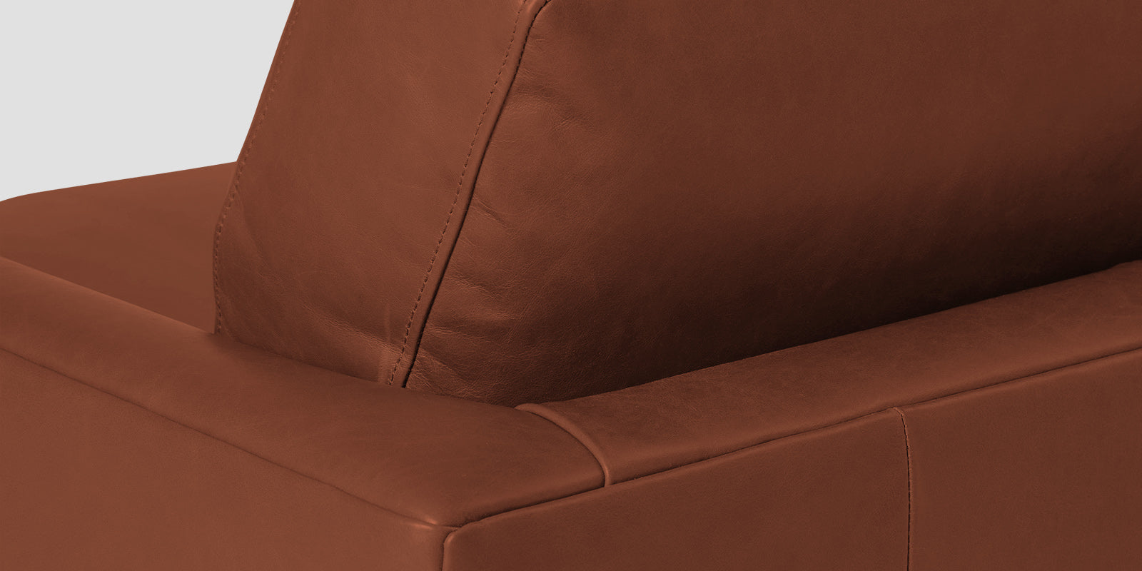 Sterio Leatherette 2 Seater Sofa In Sandle Brown Colour - Febonic Living