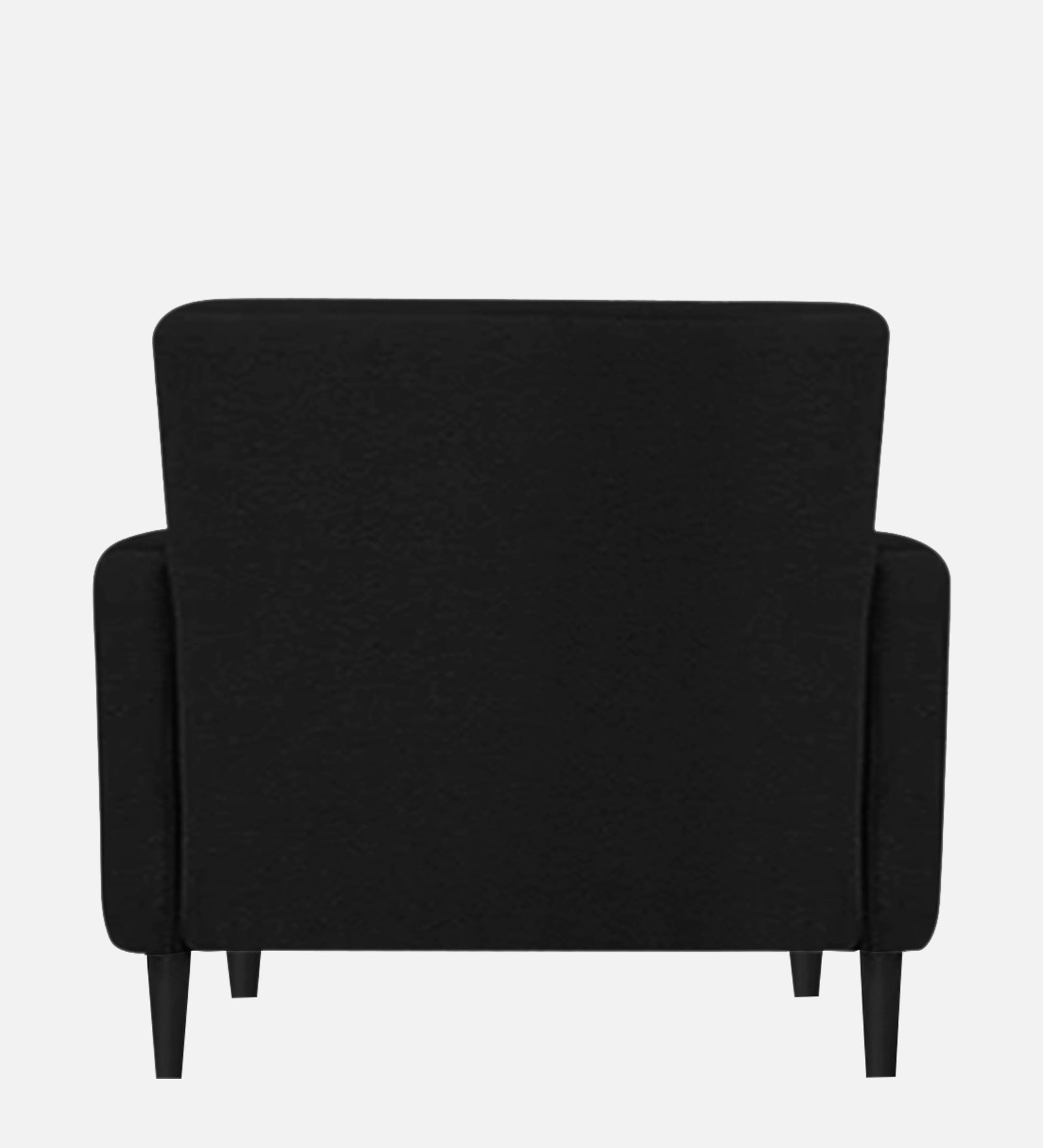 Marq Fabric 1 Seater Sofa In  Zed Black Colour - Febonic Living