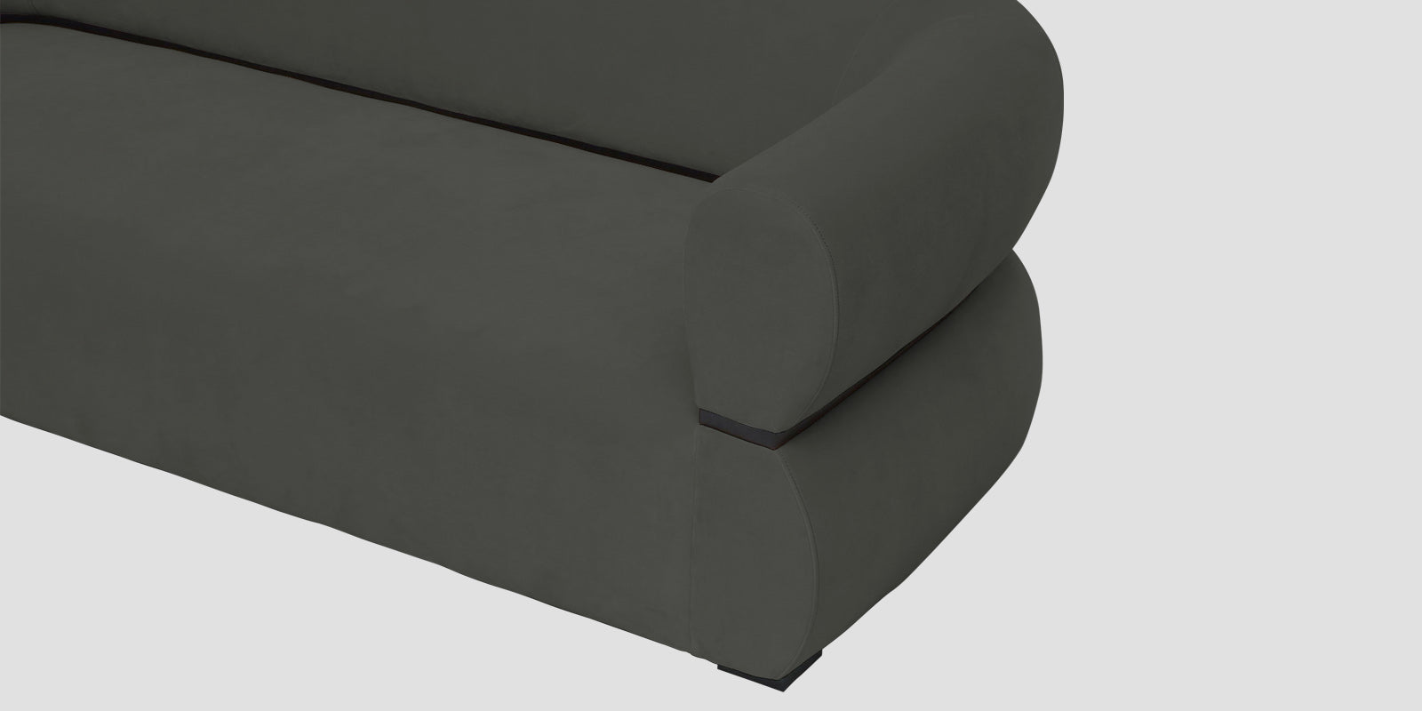 Kula Velvet 2 Seater Sofa In Hory Grey Colour - Febonic Living