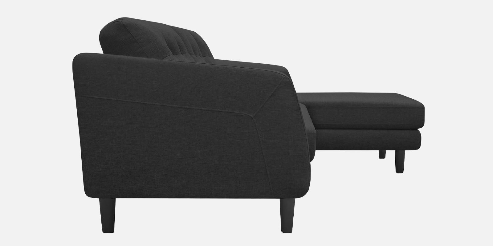 Natasha Velvet LHS Sectional Sofa (3+Lounger) In Hory Grey Colour - Febonic Living