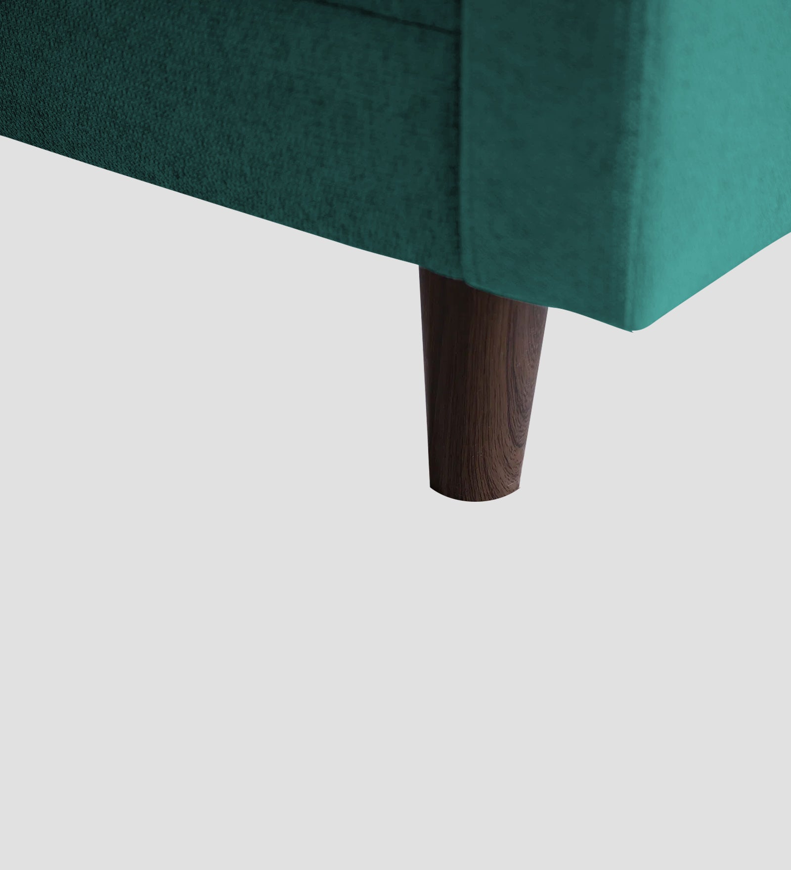 Noha Fabric 1 Seater Sofa In Sea Green Colour - Febonic Living