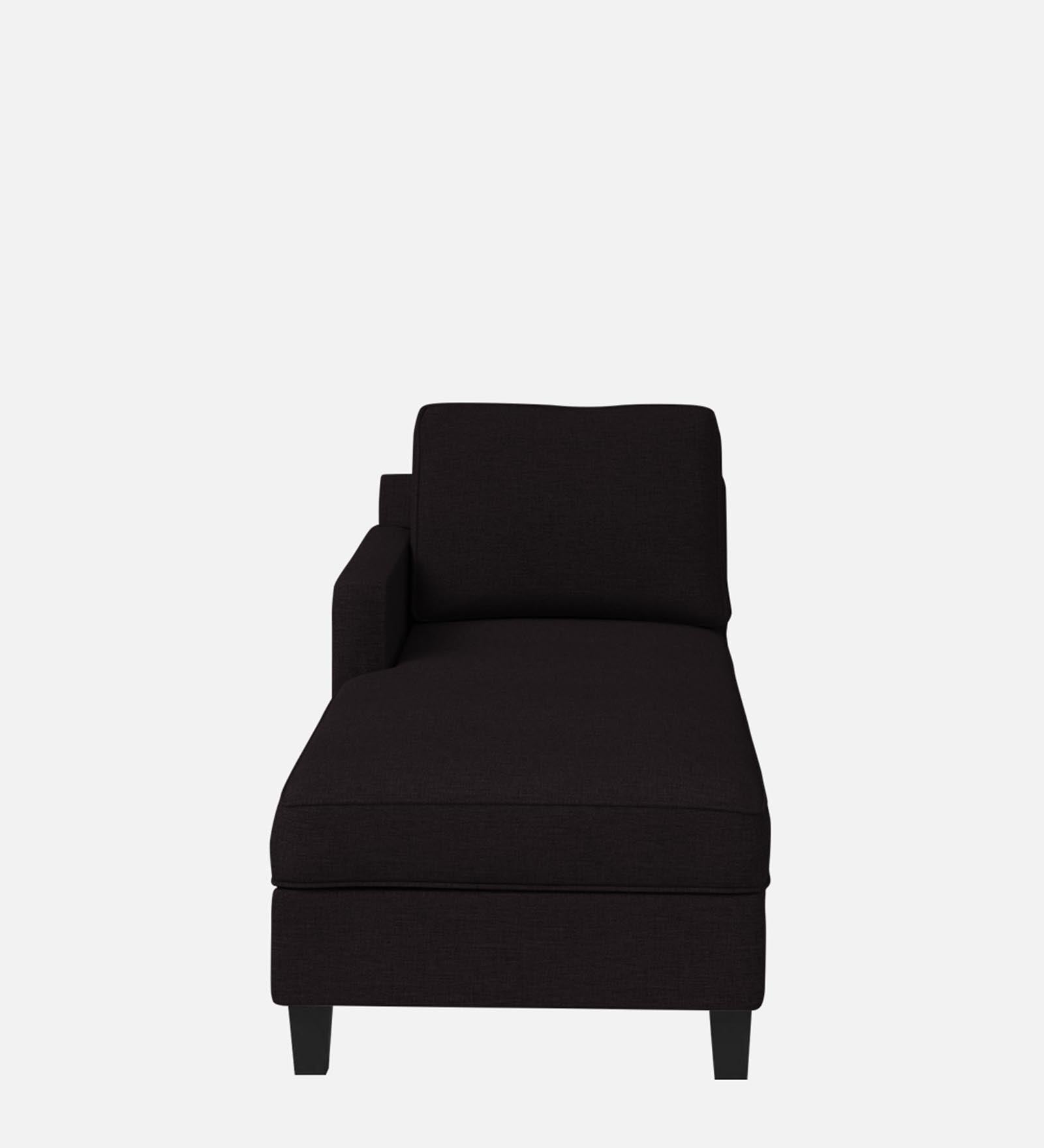 Royee Fabric LHS Chaise Lounger In Cara Brown Colour With Storage - Febonic Living