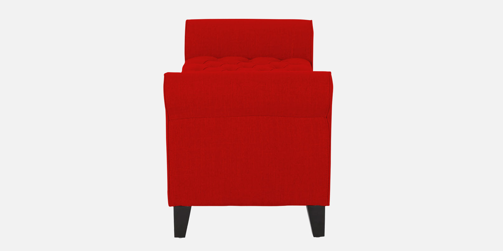 Nowia Fabric 3 Seater Recamier In Ruby Red Colour With Storage - Febonic Living