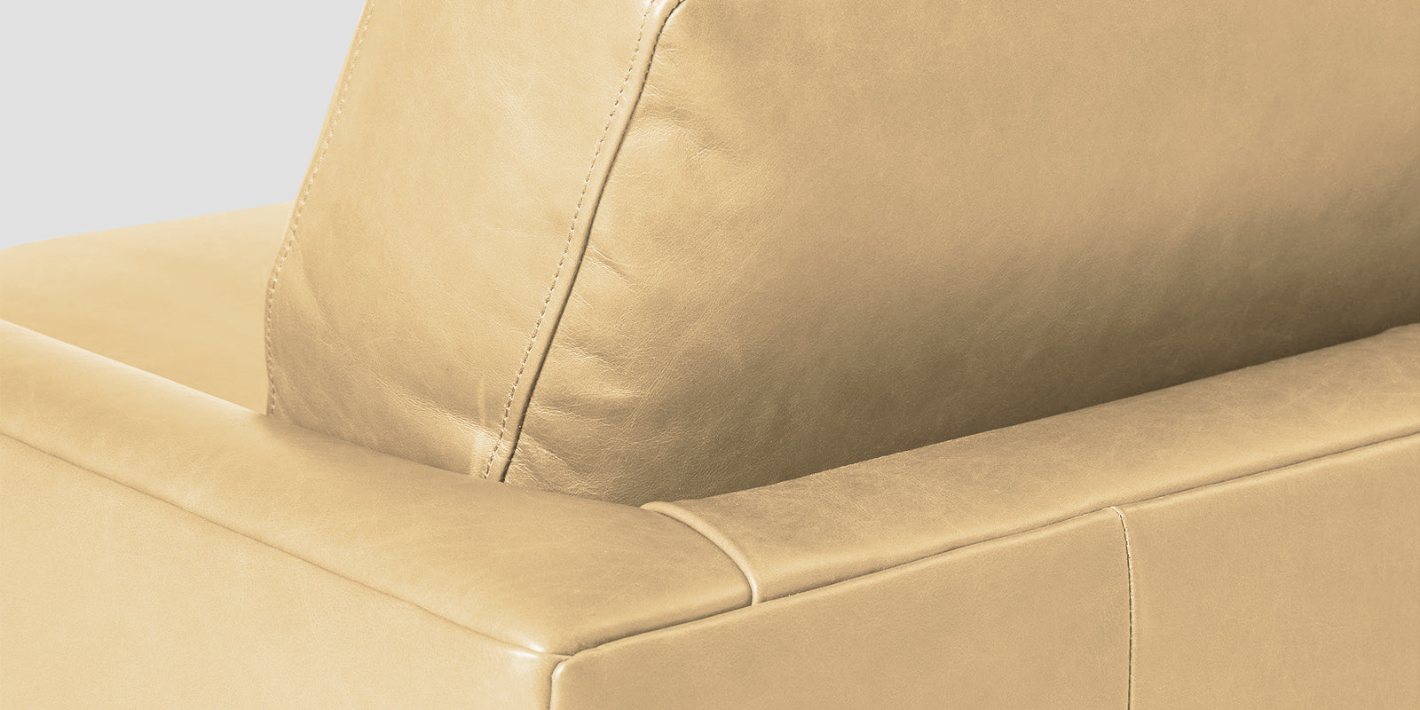 Sterio Leatherette 2 Seater Sofa In Peach Beige Colour - Febonic Living