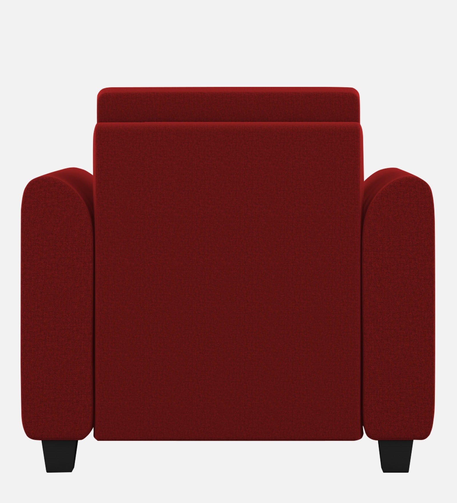 Cosmic Fabric 1 Seater Sofa In Blood Maroon Colour - Febonic Living