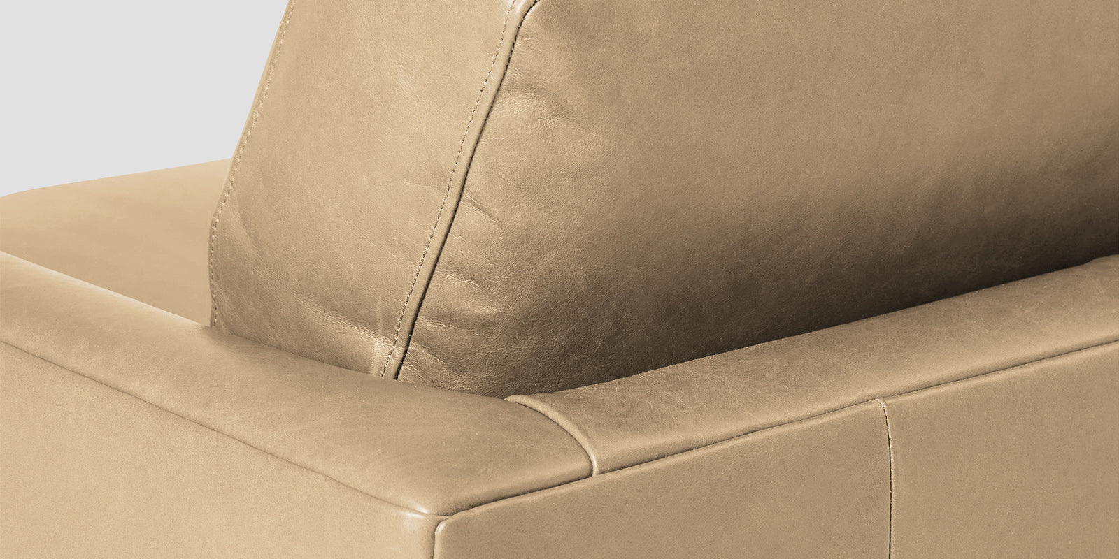 Sterio Leatherette 2 Seater Sofa In Corn Beige Colour - Febonic Living