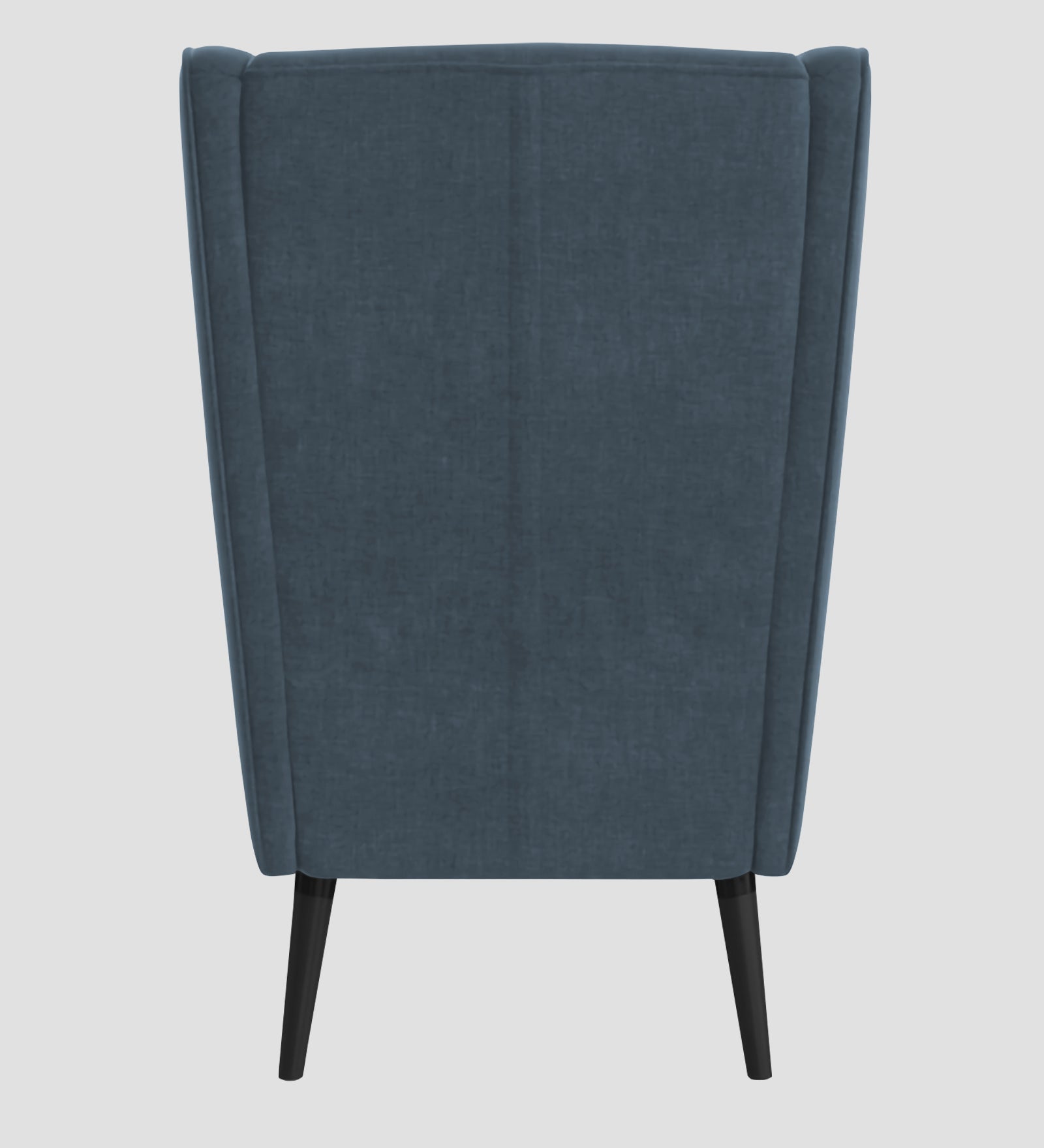 Niya Velvet Wing Chair In Oxford Blue Colour - Febonic Living