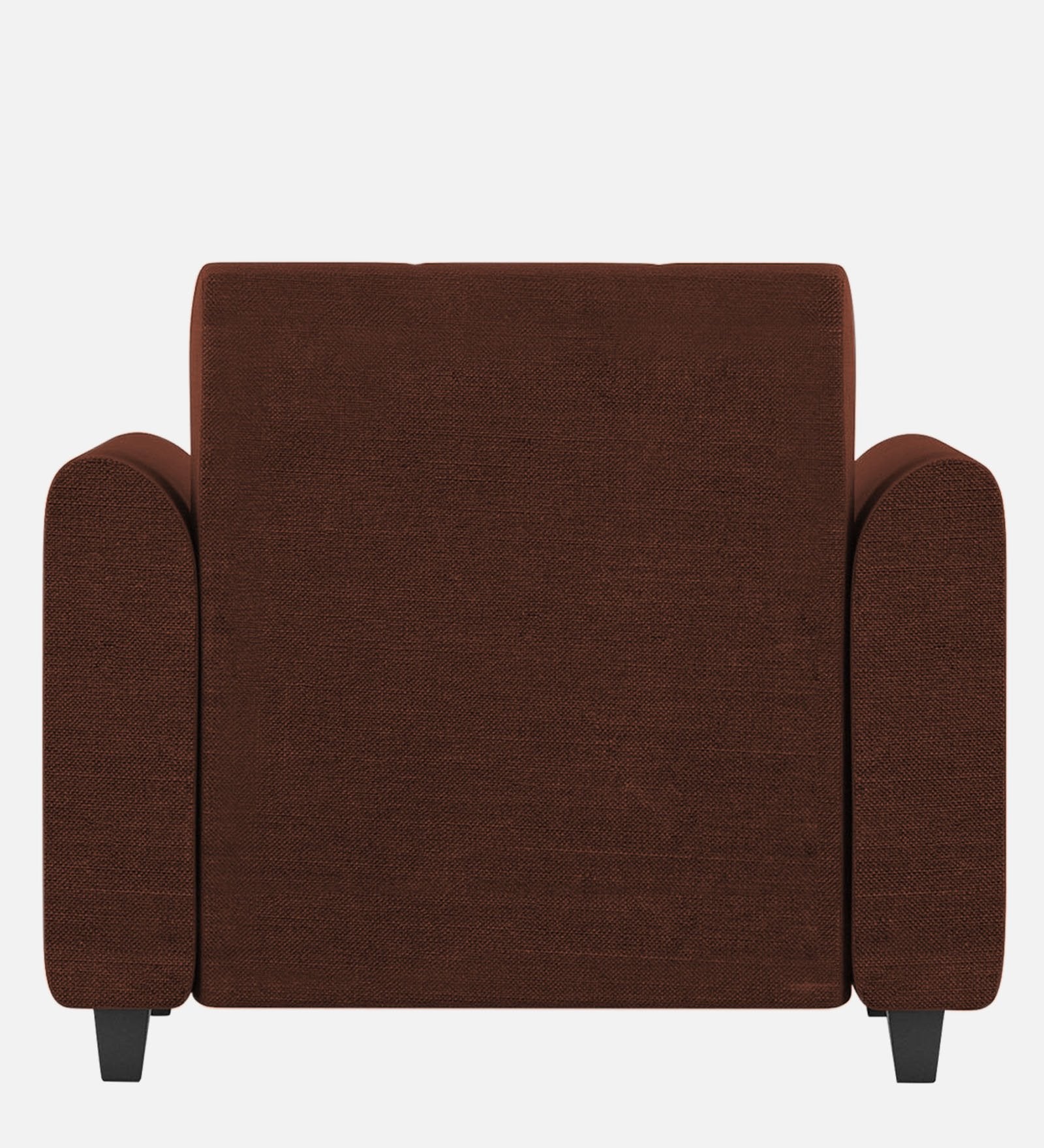 Denmark Fabric 1 Seater Sofa In Coffee Brown Colour - Febonic Living