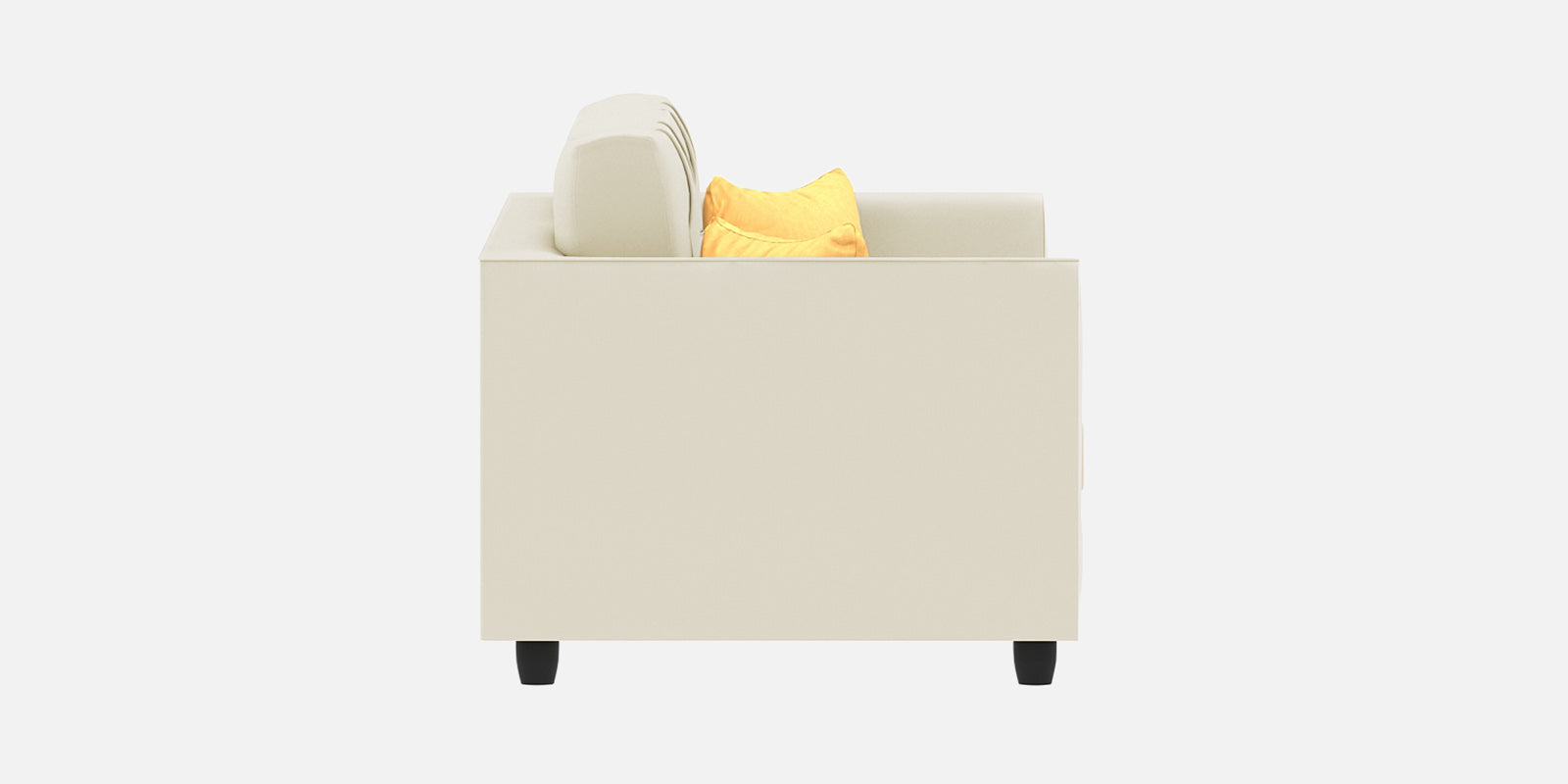Nestin Velvet 2 Seater Sofa In Warm White Colour - Febonic Living