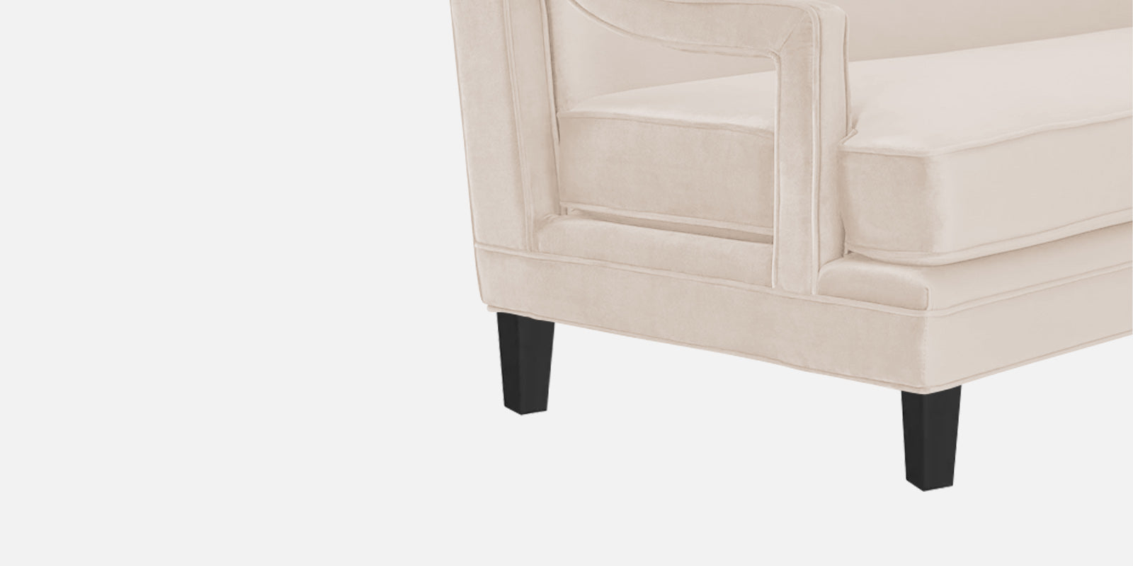 Daffy Velvet 3 Seater Sofa In Camel Beige Colour - Febonic Living