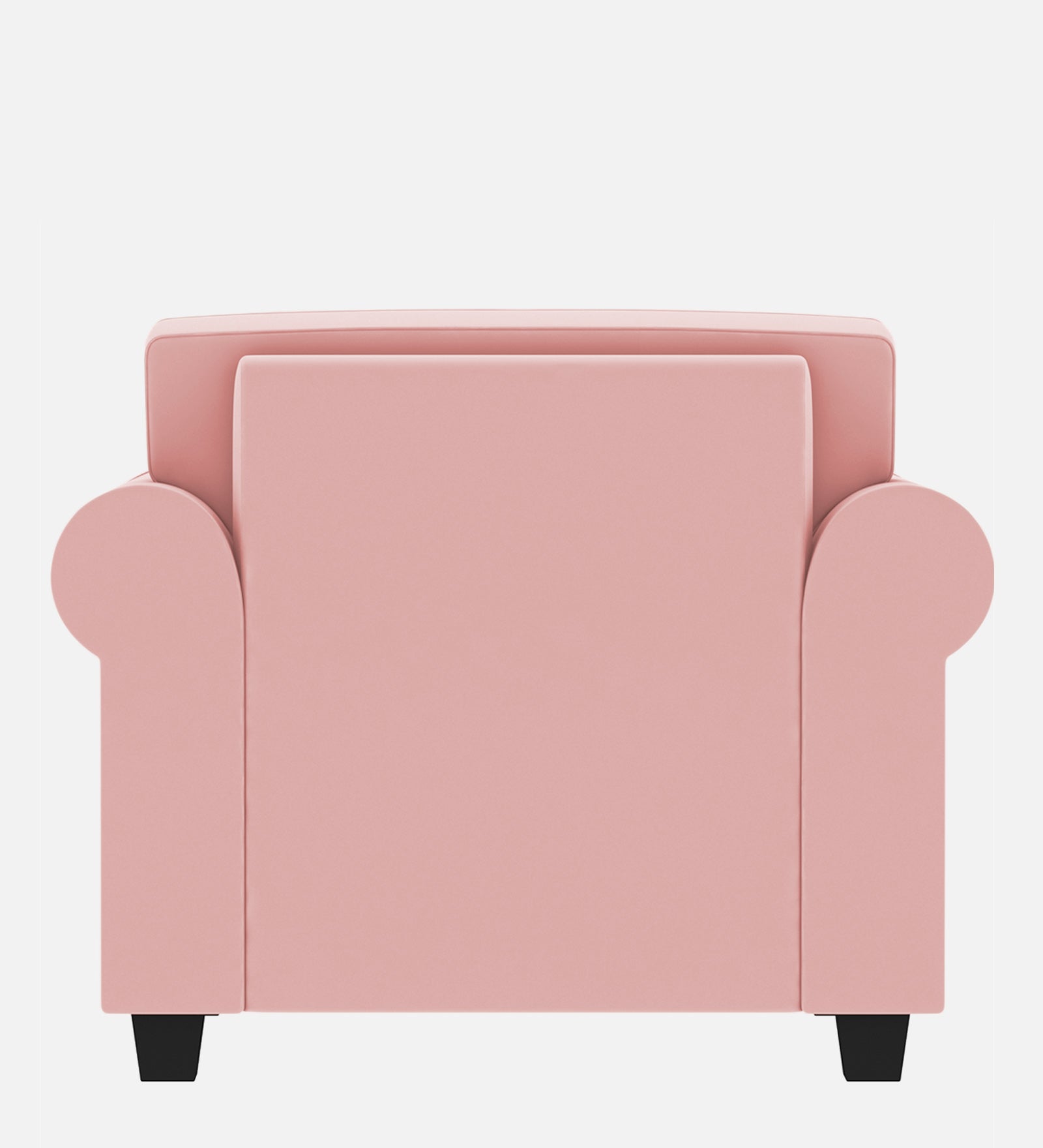 Numonk Velvet 1 Seater Sofa In Millennial Pink Colour - Febonic Living