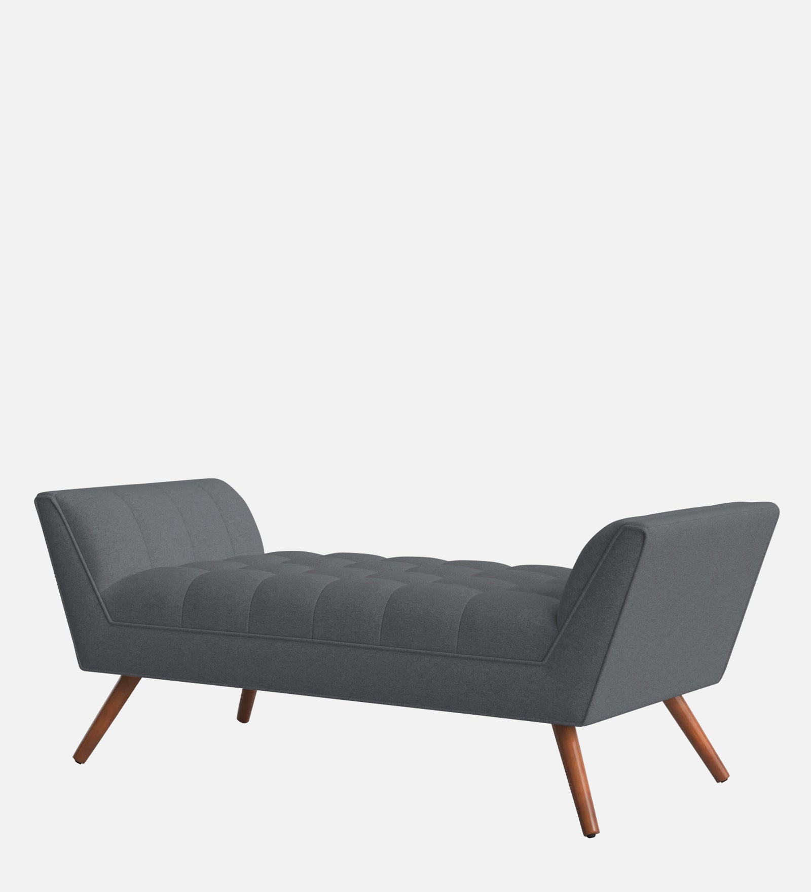 Cartes Velvet Bench In Pubble Grey Colour - Febonic Living