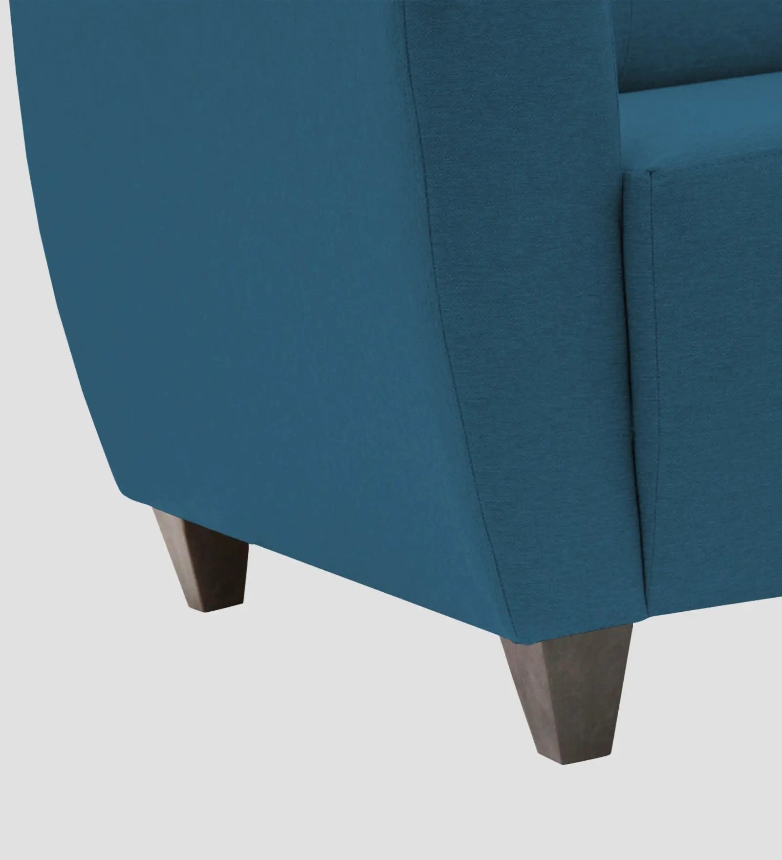 Burban Fabric 1 Seater Sofa In Eclipse Blue Colour Febonic Living