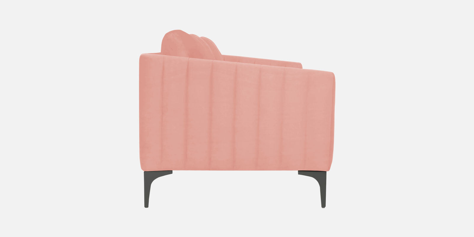 Haru Velvet 2 Seater Sofa In Blush Pink Colour - Febonic Living