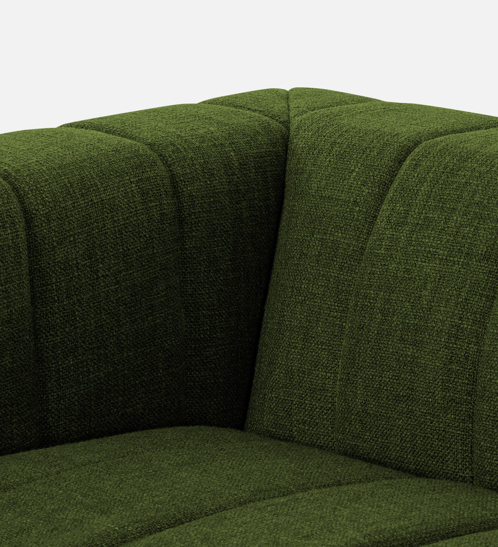 Lara Fabric 1 Seater Sofa In olive green Colour - Febonic Living