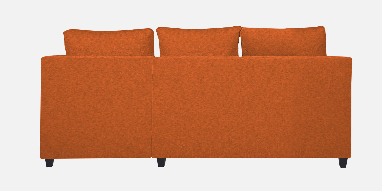 Nebula Fabric LHS Sectional Sofa (2+Lounger) In Vivid Orange Colour - Febonic Living