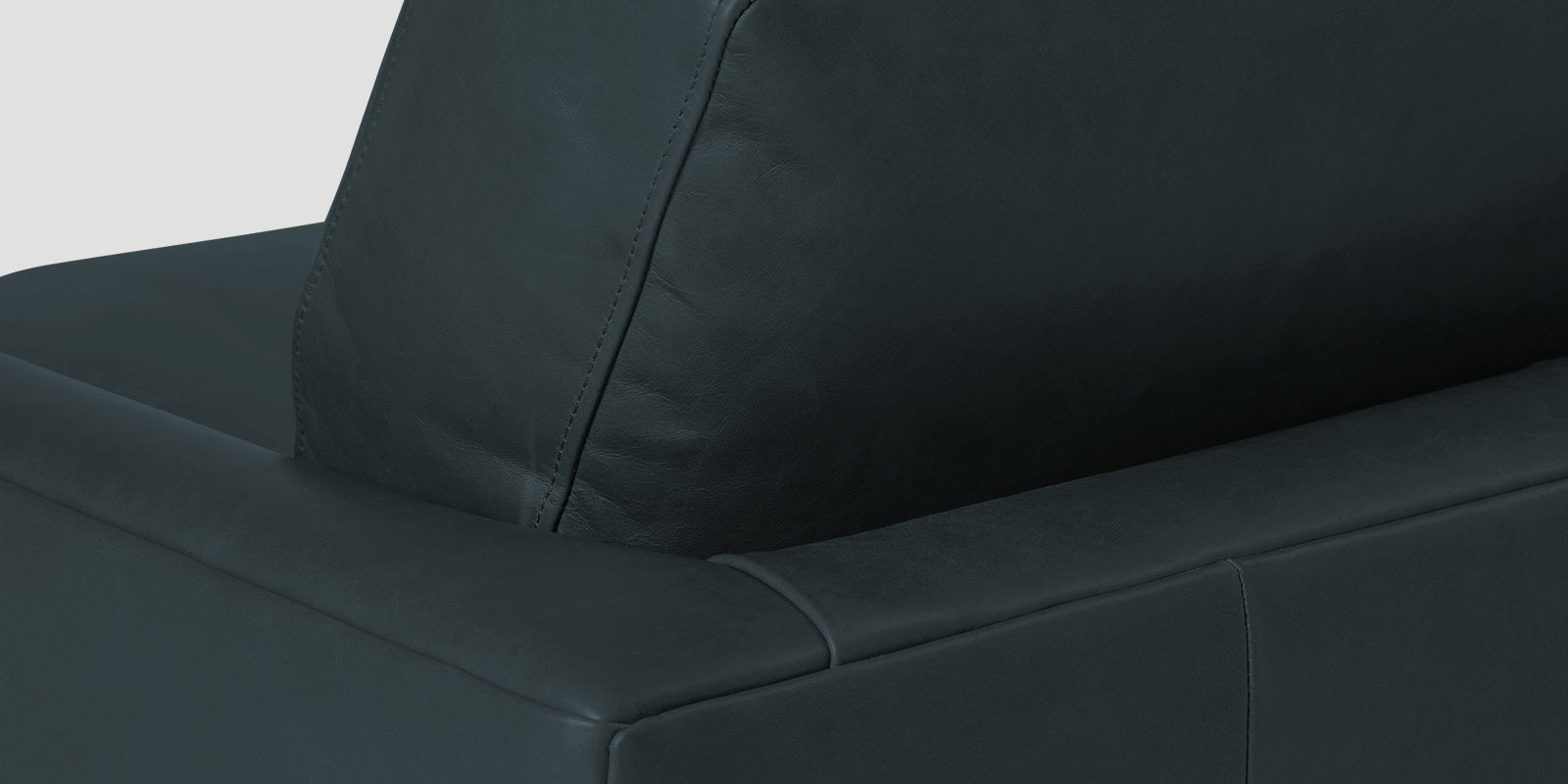 Sterio Leatherette 2 Seater Sofa In Steel Blue Colour - Febonic Living