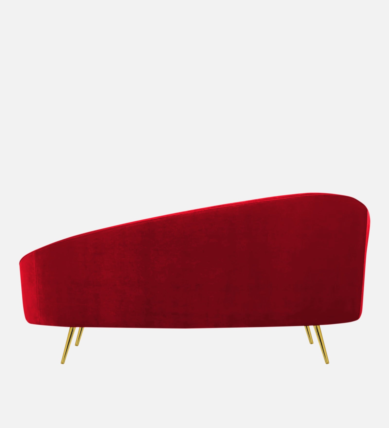 Cely Velvet RHS Chaise Lounger In Berry Maroon Colour - Febonic Living