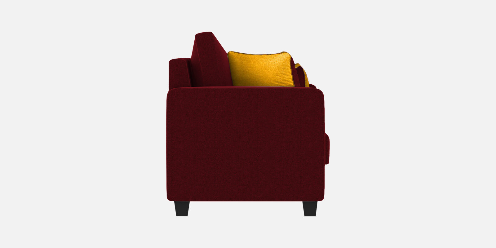 Nabi Fabric 3 Seater Sofa In Ruby Red Colour - Febonic Living
