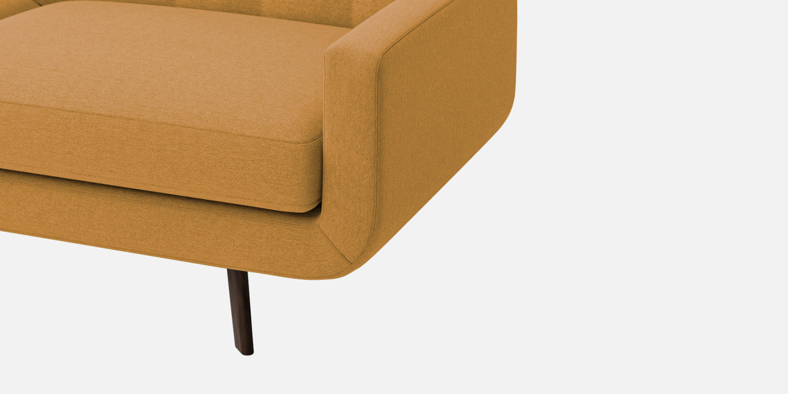 Marsela Fabric 2 Seater Sofa In Corn Yellow Colour - Febonic Living
