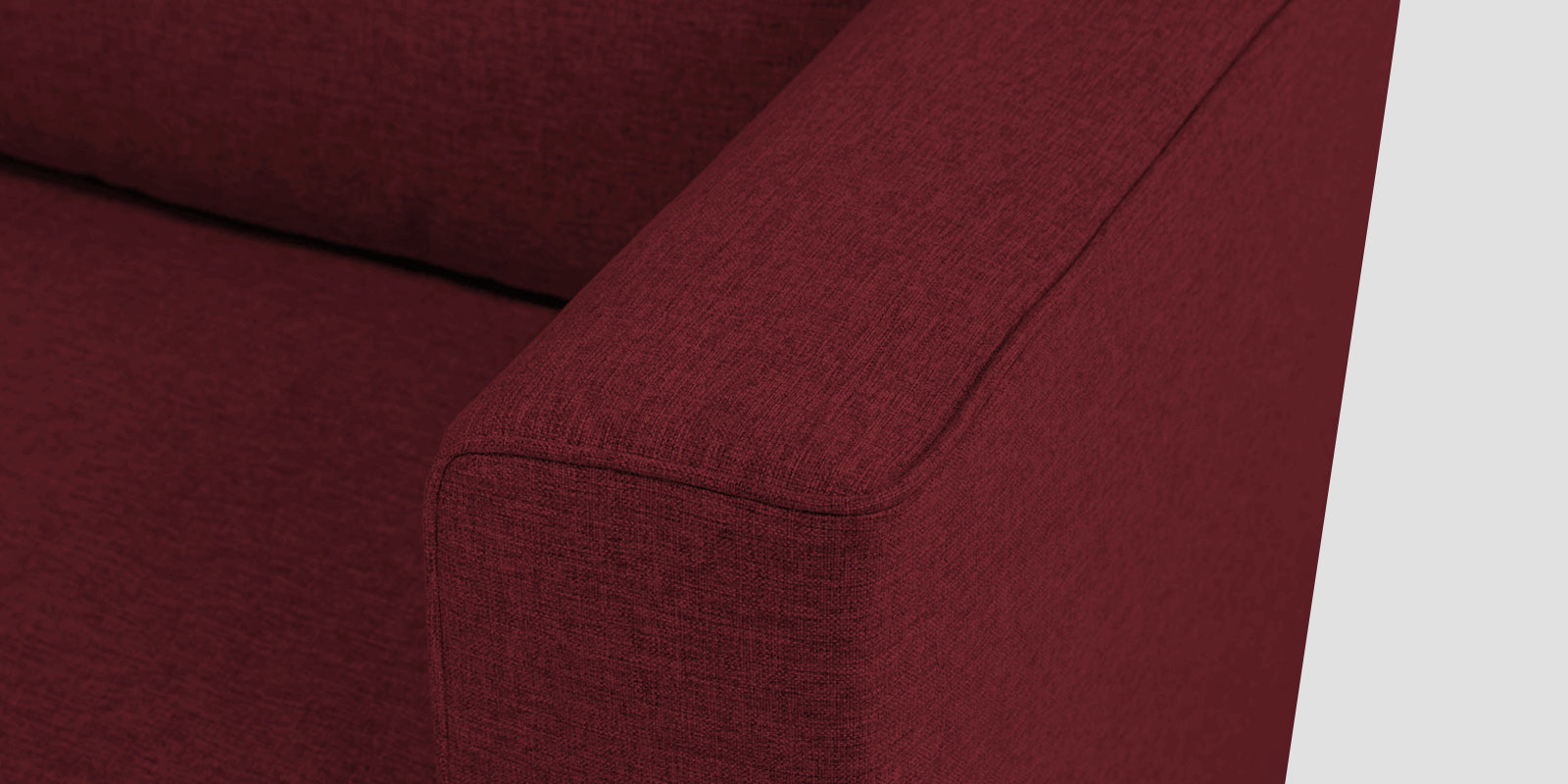 Kenia Fabric 2 Seater Foldable Sofa Cum Bed In Blood Maroon Colour - Febonic Living