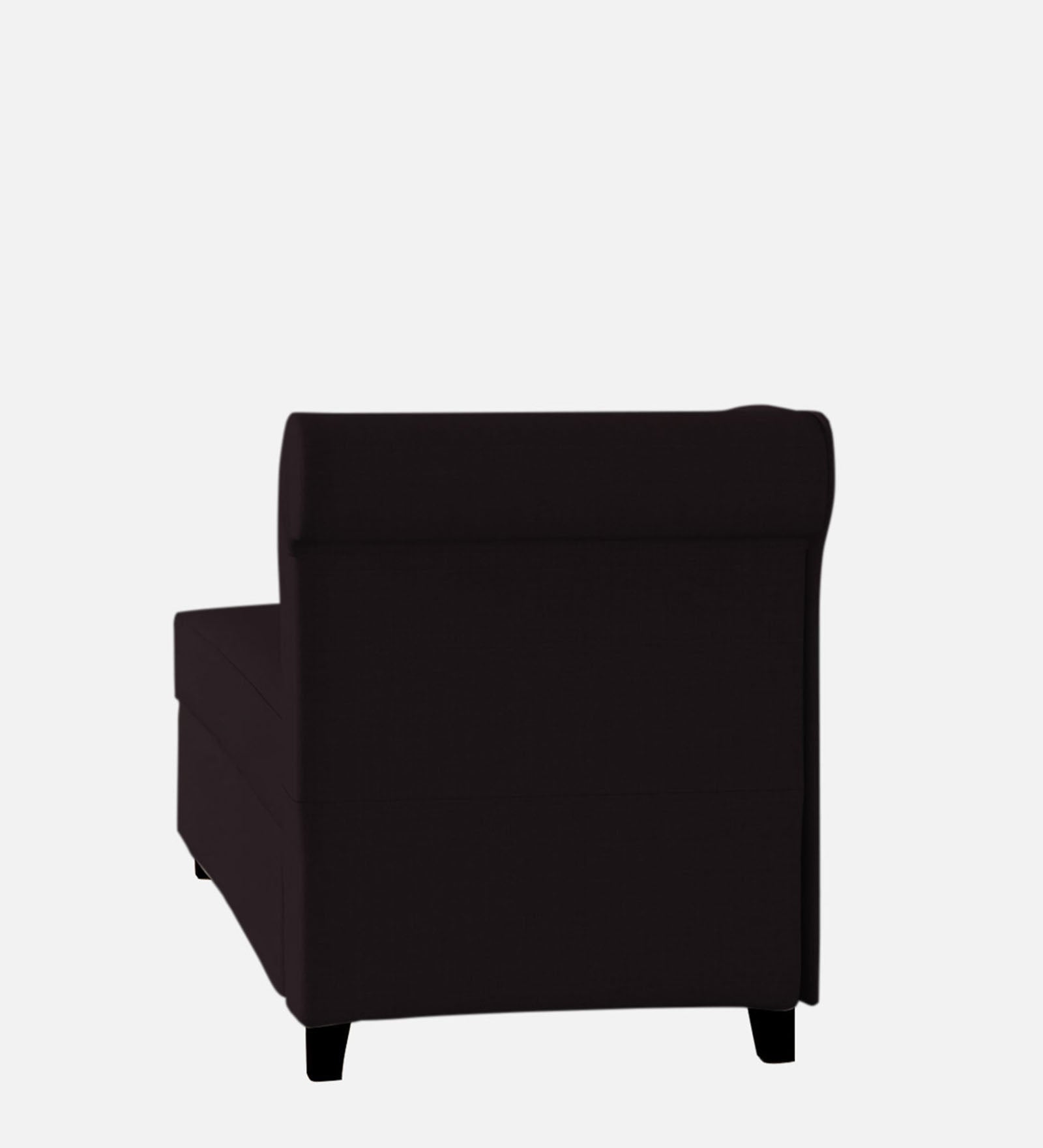 Toppy Fabric LHS Chaise Lounger In Cara Brown Colour With Storage - Febonic Living