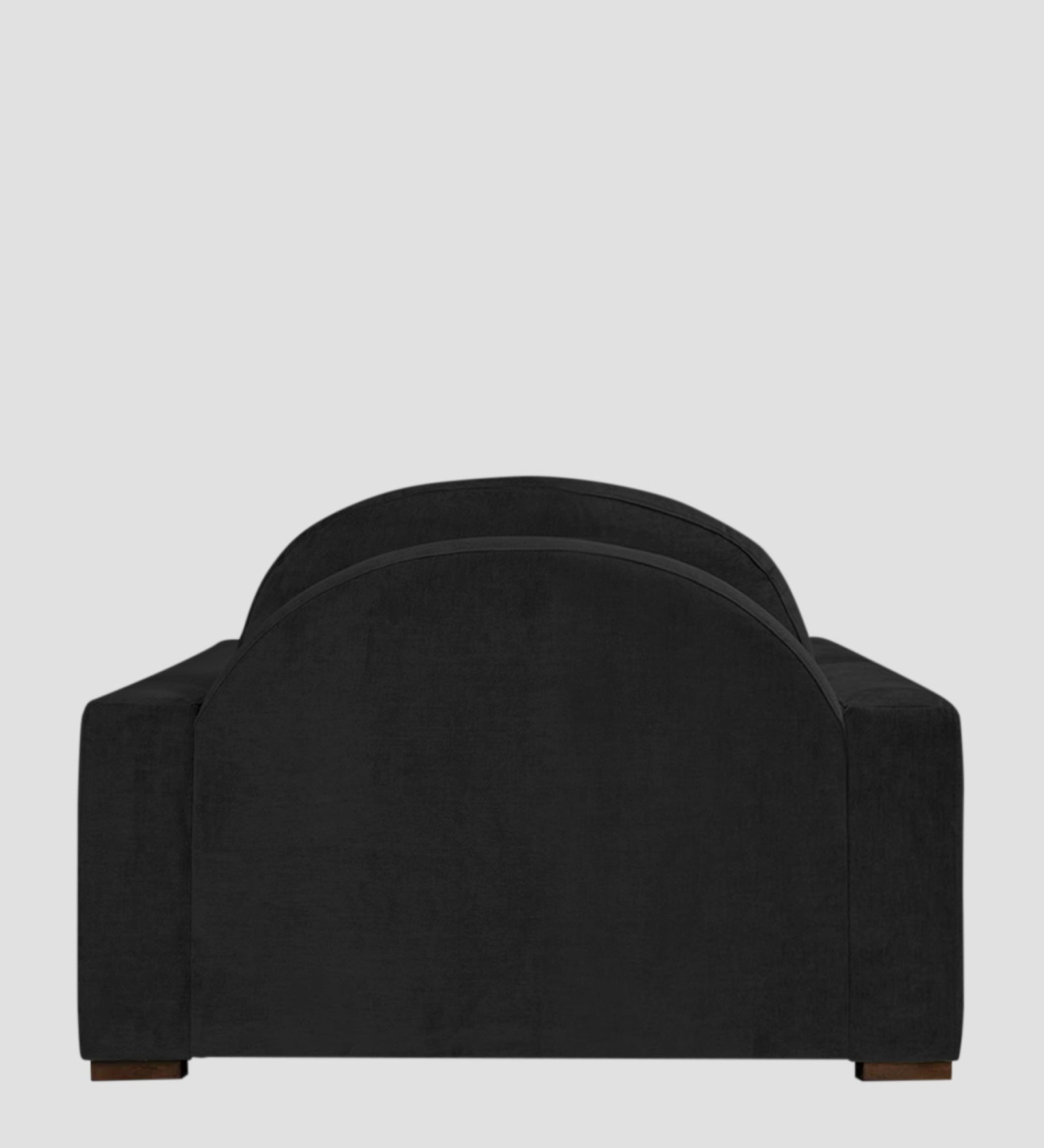 Dara Fabric 1 Seater Sofa In Zed Black Colour - Febonic Living